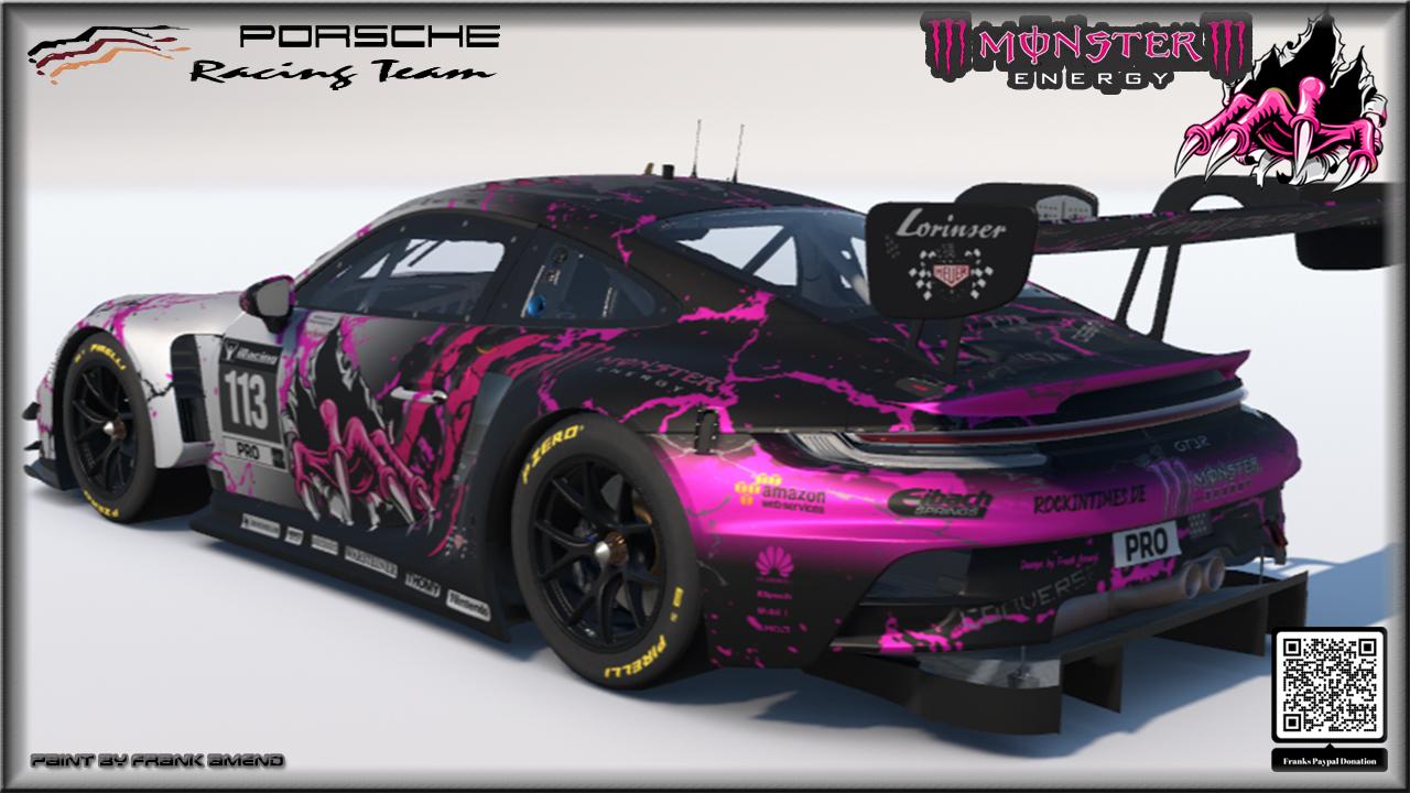Preview of Pink Monster Porsche 992r GT3 by Frank Amend