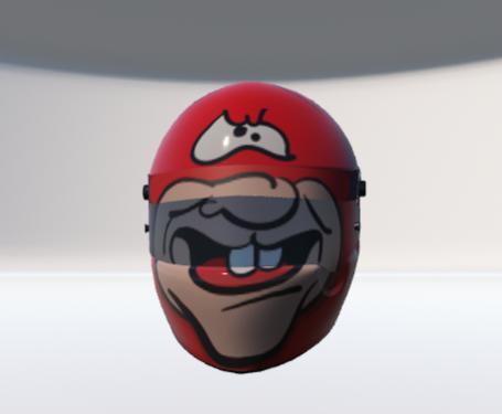 Preview of Noid face helmet by Clifton Channell