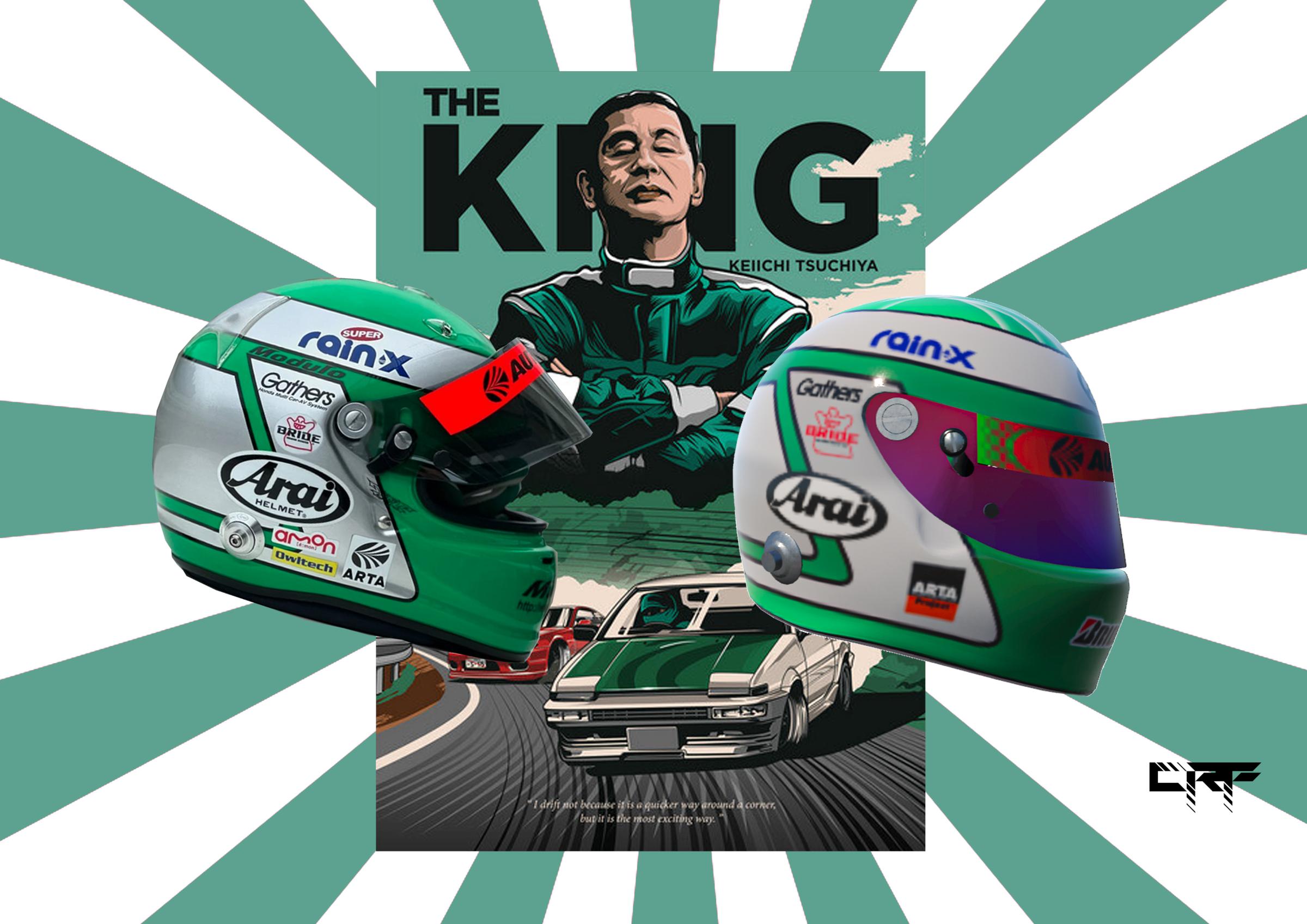 Preview of Keiichi Tsuchiya Helmet by Carlos R. F.