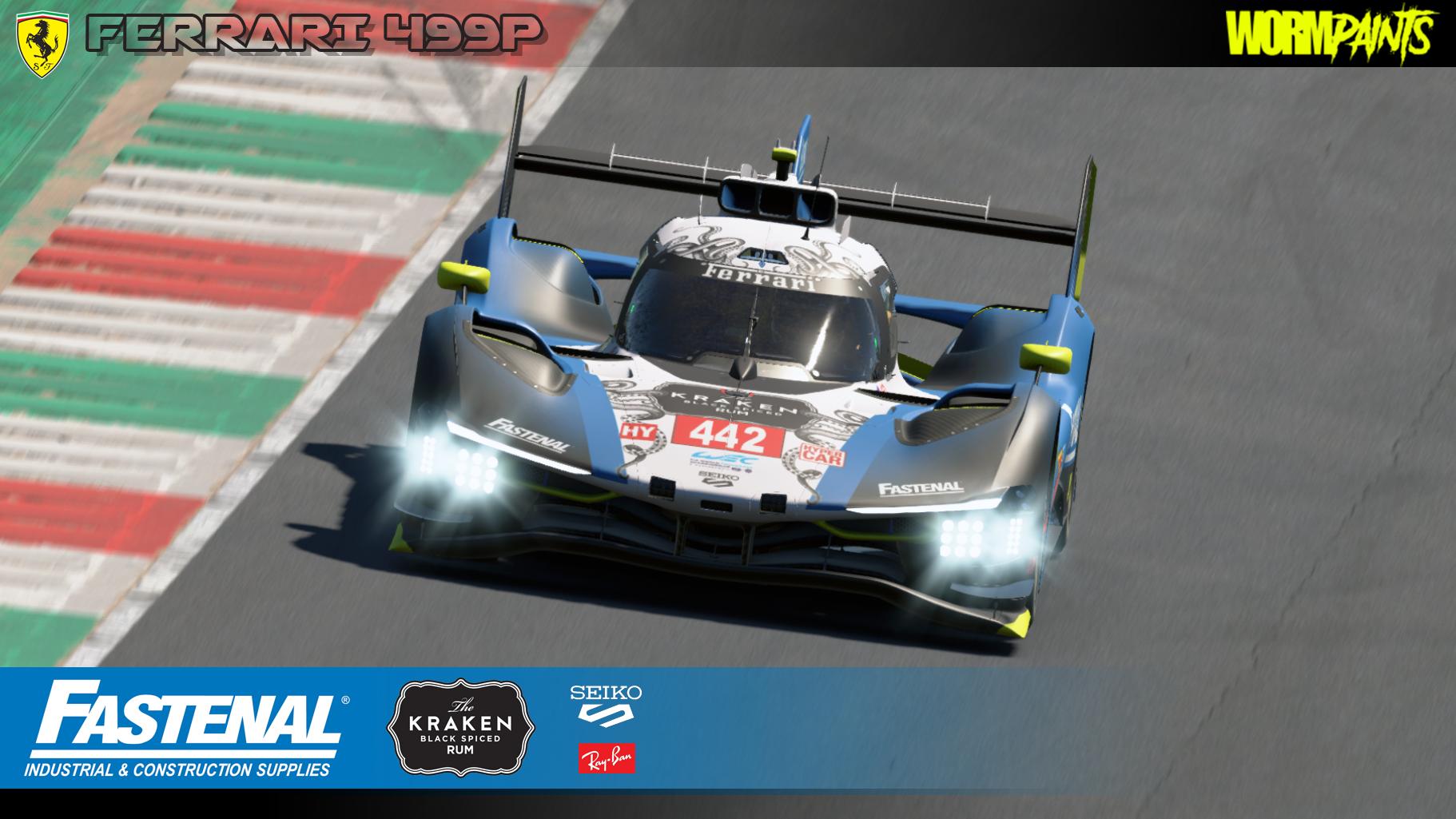 Preview of Fastenal Kraken Ferrari 499P by WormPaints by Kyle S.