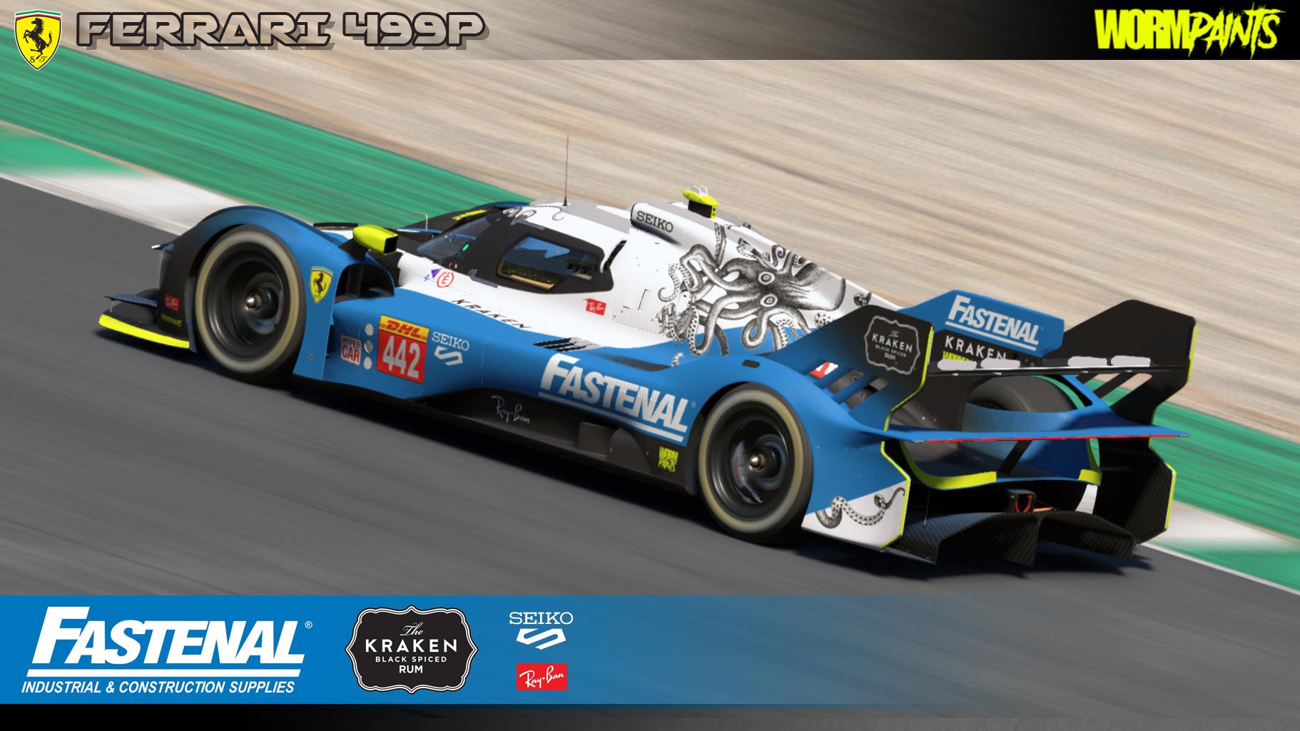 Preview of Fastenal Kraken Ferrari 499P by WormPaints by Kyle S.
