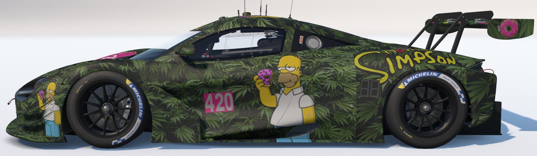Preview of Homer Simpson Weed Bush McLaren 720s EVO GT3 by Todd Schwarz