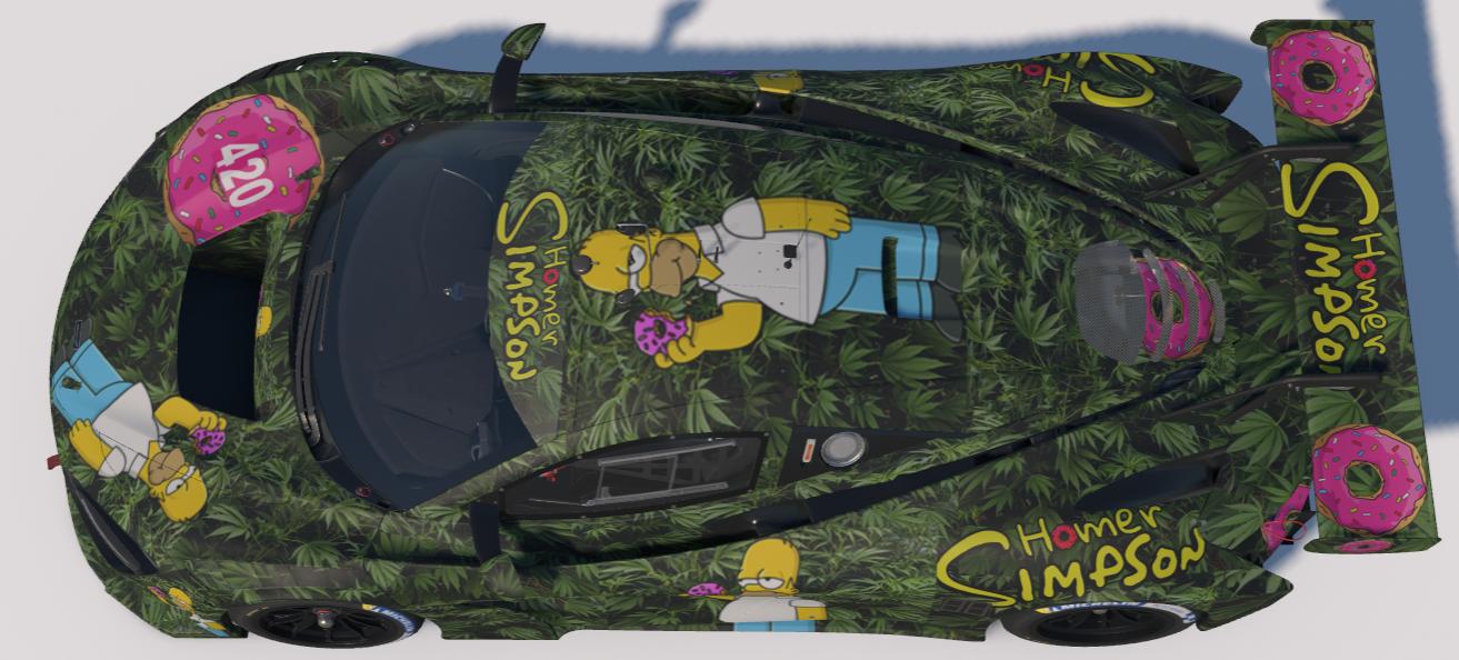Preview of Homer Simpson Weed Bush McLaren 720s EVO GT3 by Todd Schwarz