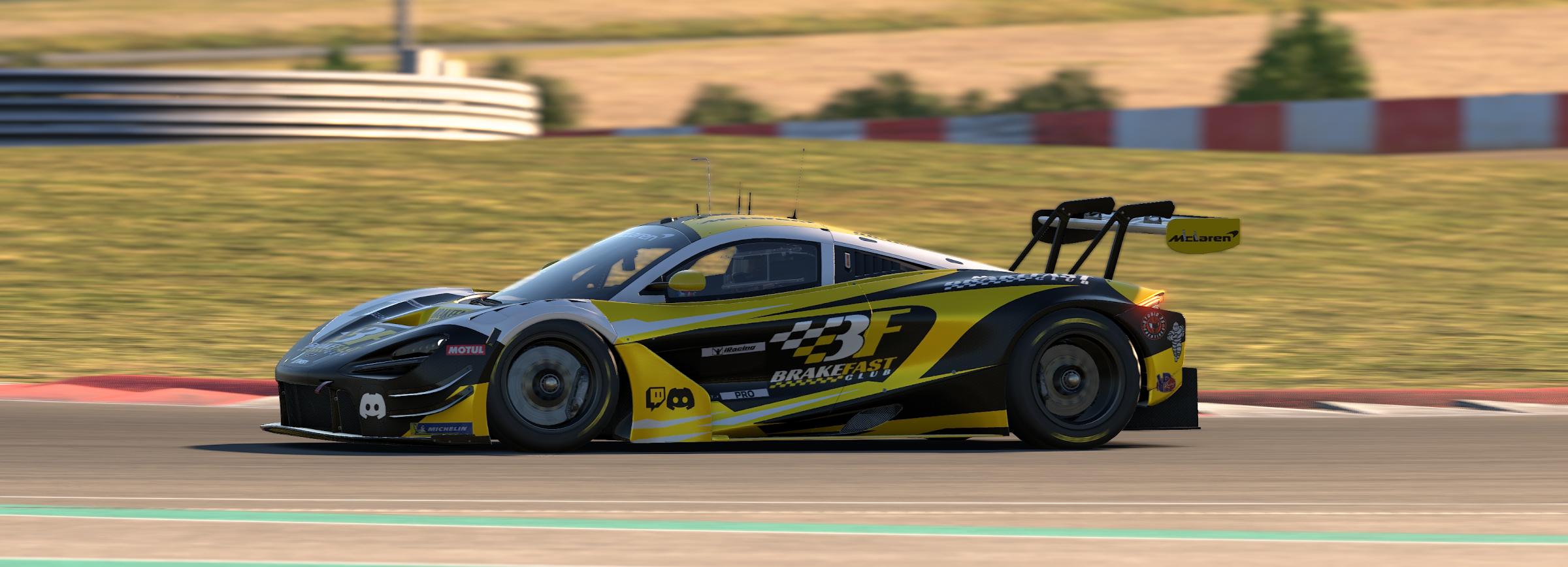 Preview of BRAKEFAST CLUB Yellow McLaren 720s EVO GT3 by Wes Fuller