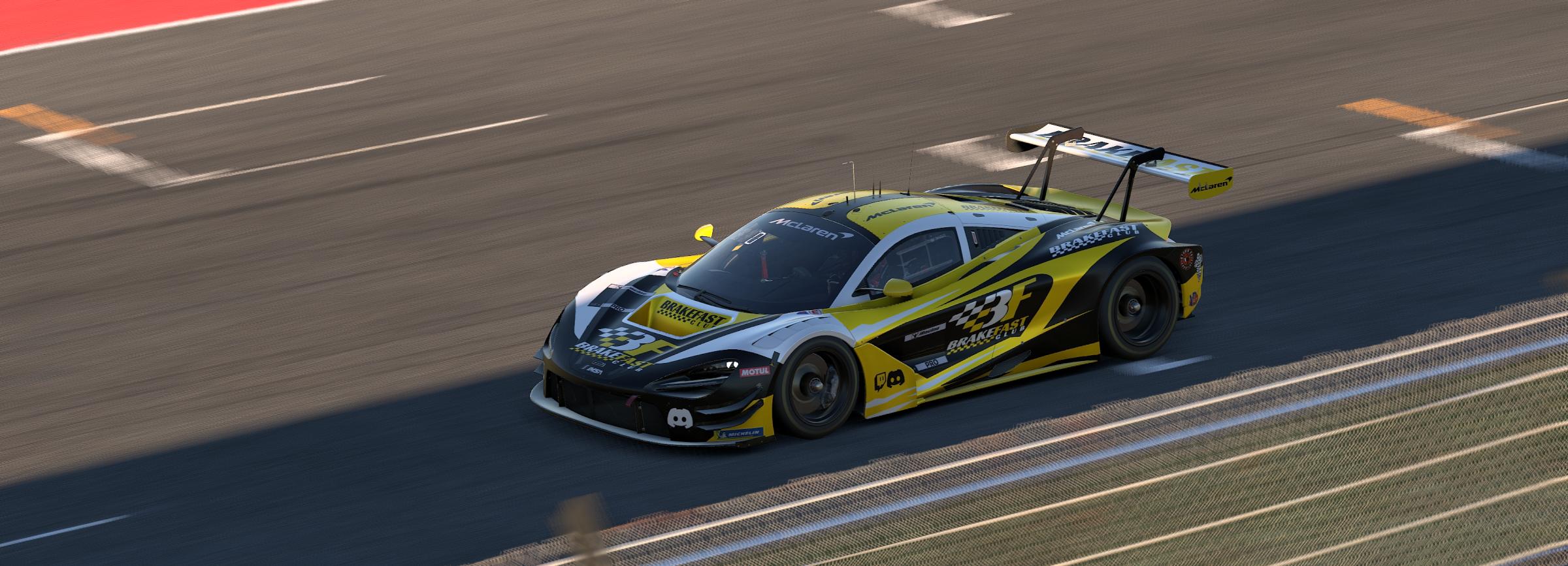 Preview of BRAKEFAST CLUB Yellow McLaren 720s EVO GT3 by Wes Fuller