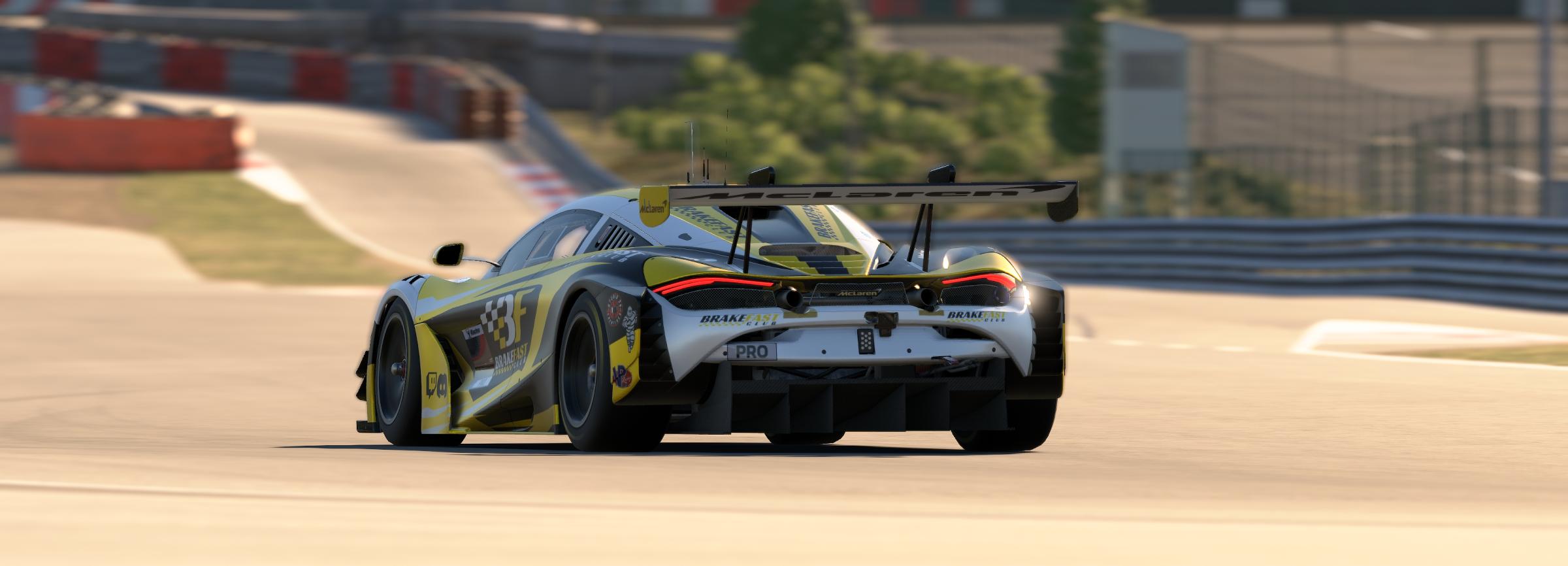Preview of BRAKEFAST CLUB Yellow McLaren 720s EVO GT3 by Wes Fuller