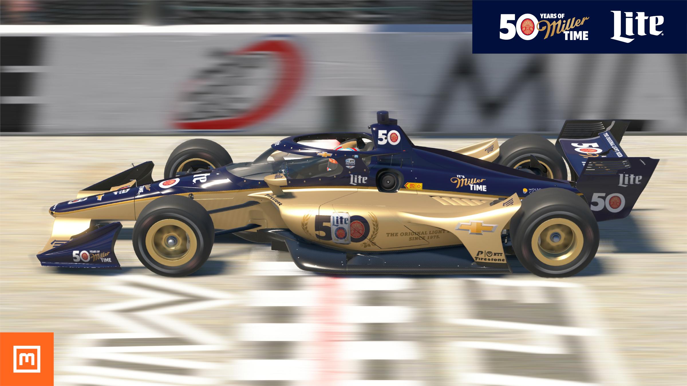 Preview of 50 Years of Miller Lite Chevy Indycar Concept (Custom #50) by Michael Mueller6
