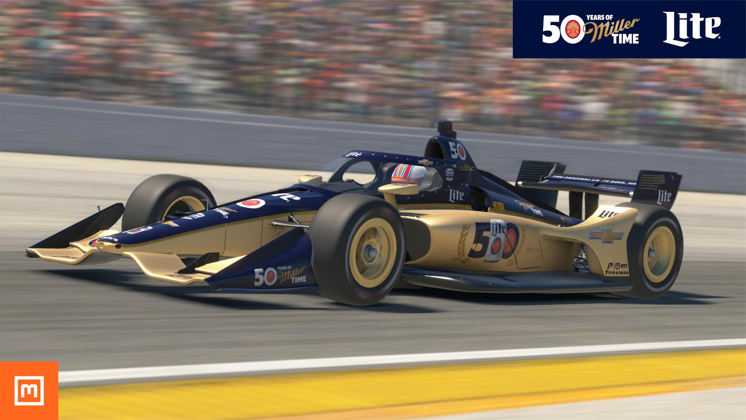 Preview of 50 Years of Miller Lite Chevy Indycar Concept (Custom #50) by Michael Mueller6
