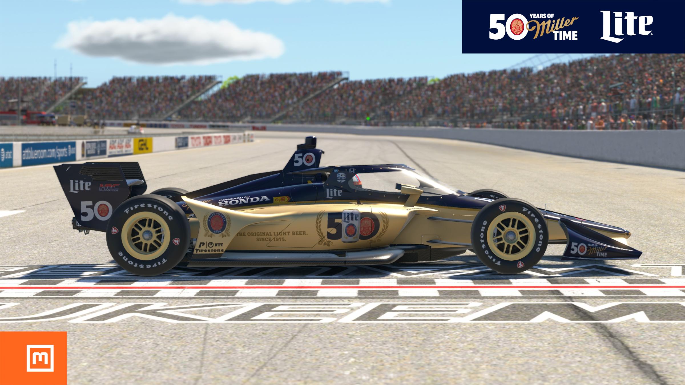 Preview of 50 Years of Miller Lite Honda Indycar Concept (Custom #50) by Michael Mueller6