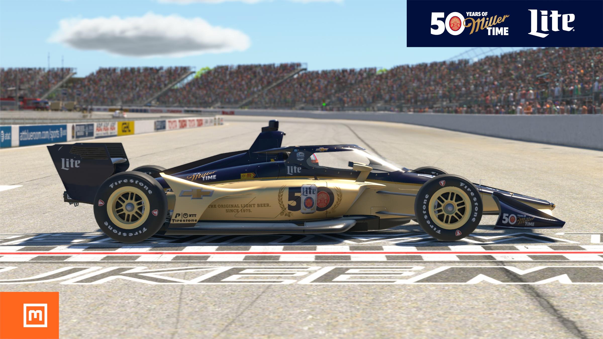 Preview of 50 Years of Miller Lite Chevy Indycar Concept (NO NUMBER) by Michael Mueller6