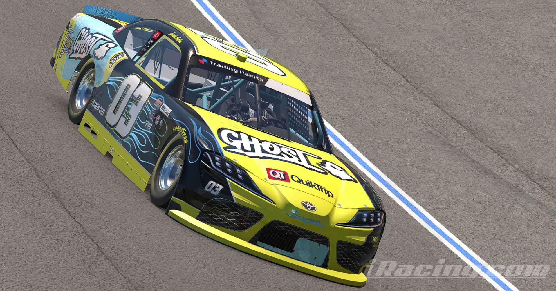 Preview of Ghost Energy Iced Tea Lemonade NASCAR XFINITY Toyota Supra by Justin Rector