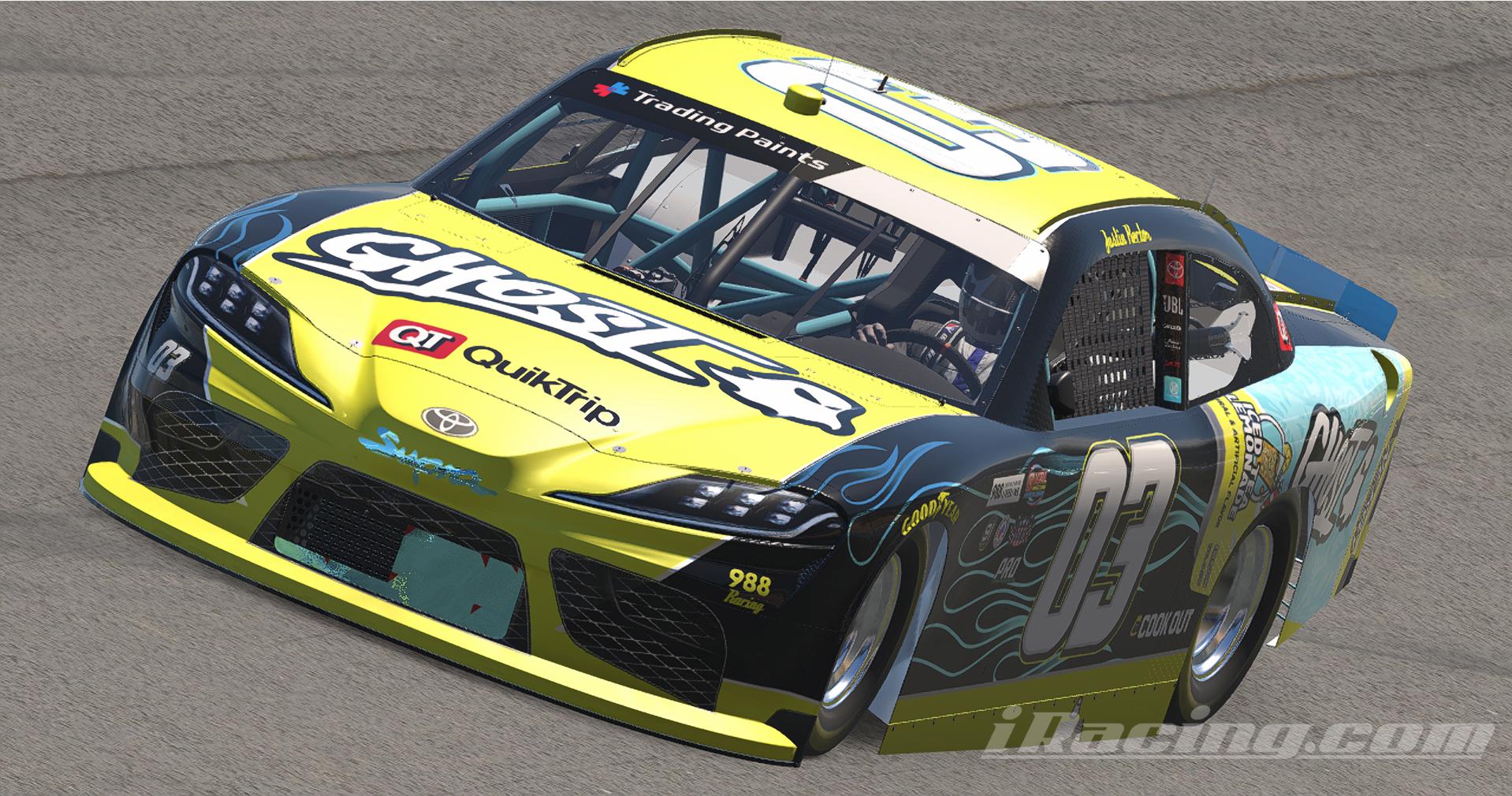 Preview of Ghost Energy Iced Tea Lemonade NASCAR XFINITY Toyota Supra by Justin Rector