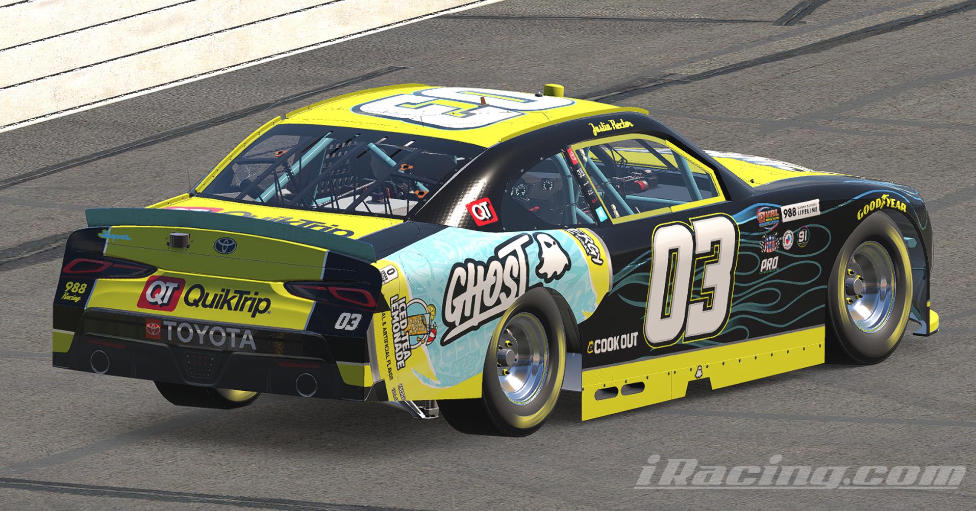 Preview of Ghost Energy Iced Tea Lemonade NASCAR XFINITY Toyota Supra by Justin Rector