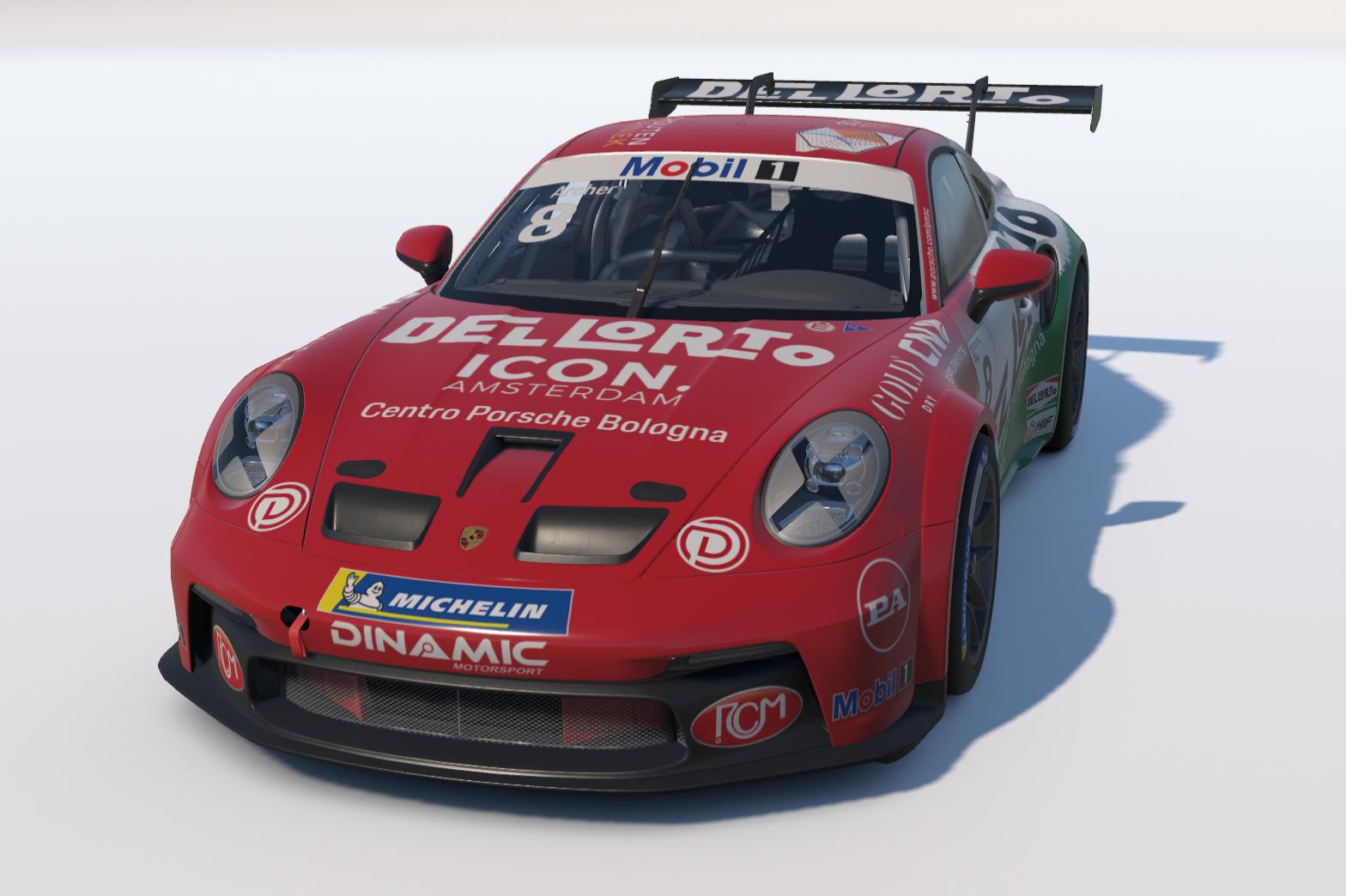 Preview of Dirk Schouten Car #8 Dinamic Motorsport - 2025 Porsche Mobil1 Supercup by Keith Archer