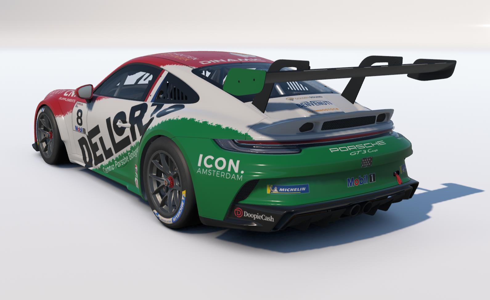 Preview of Dirk Schouten Car #8 Dinamic Motorsport - 2025 Porsche Mobil1 Supercup by Keith Archer
