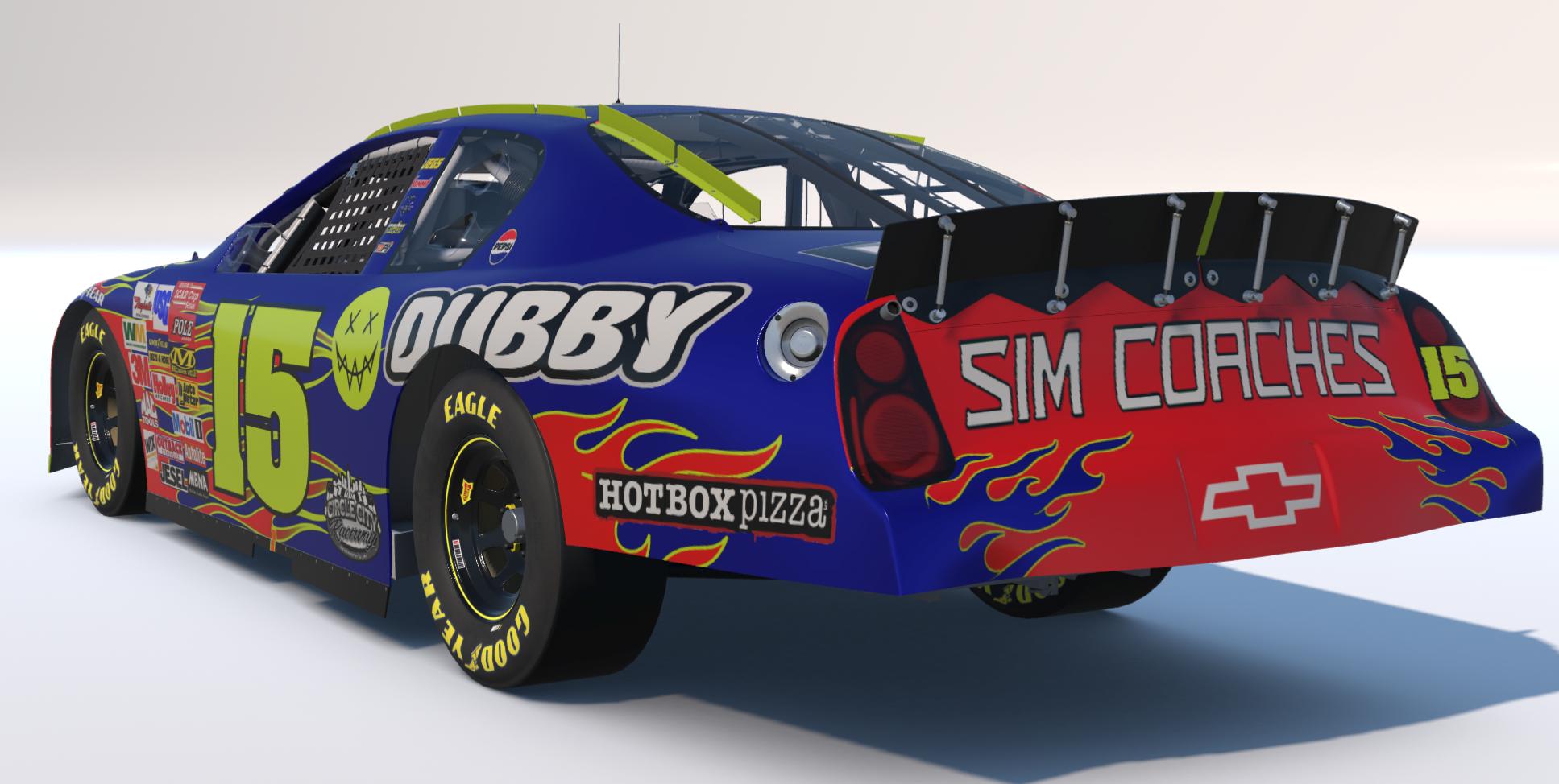 Preview of #15 Dubby Energy Chevy Monte Carlo Gen 4 Speedway Scheme by Kendrick Hom
