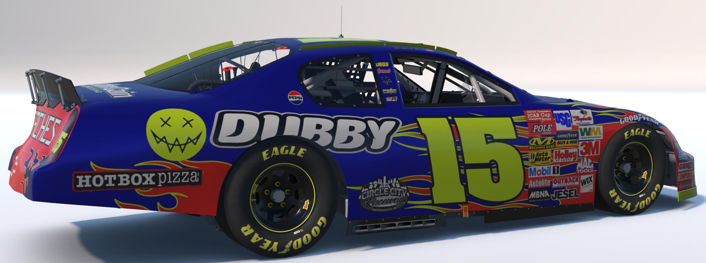 Preview of #15 Dubby Energy Chevy Monte Carlo Gen 4 Speedway Scheme by Kendrick Hom
