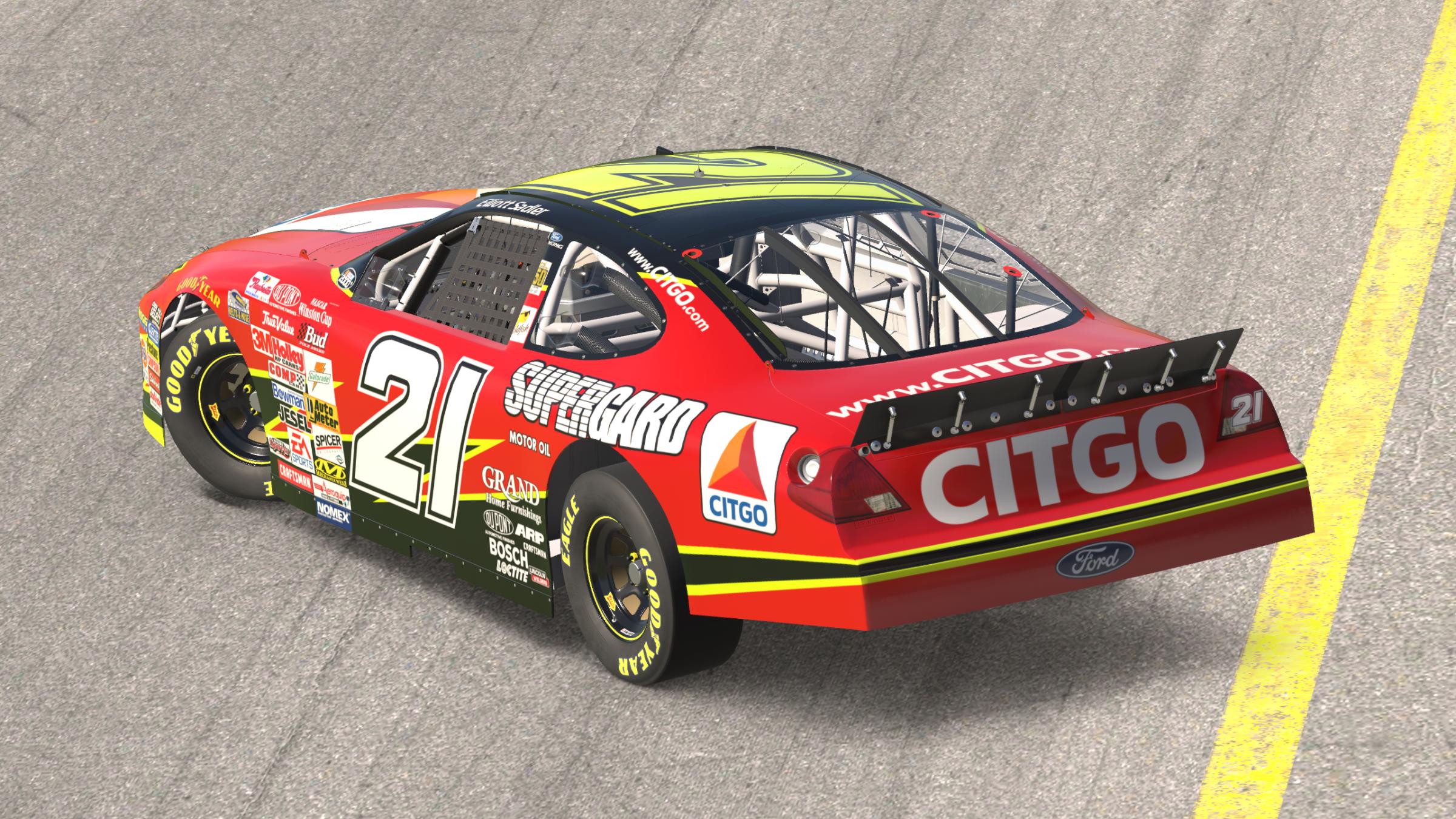 Preview of 2000 Elliott Sadler Citgo Ford Taurus (Sim Stamped - Superspeedway) by Tom W.