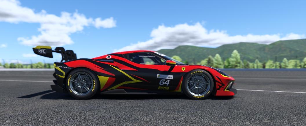 Preview of Ginger Liveries Ferrari 296 Challenge by Rick W.