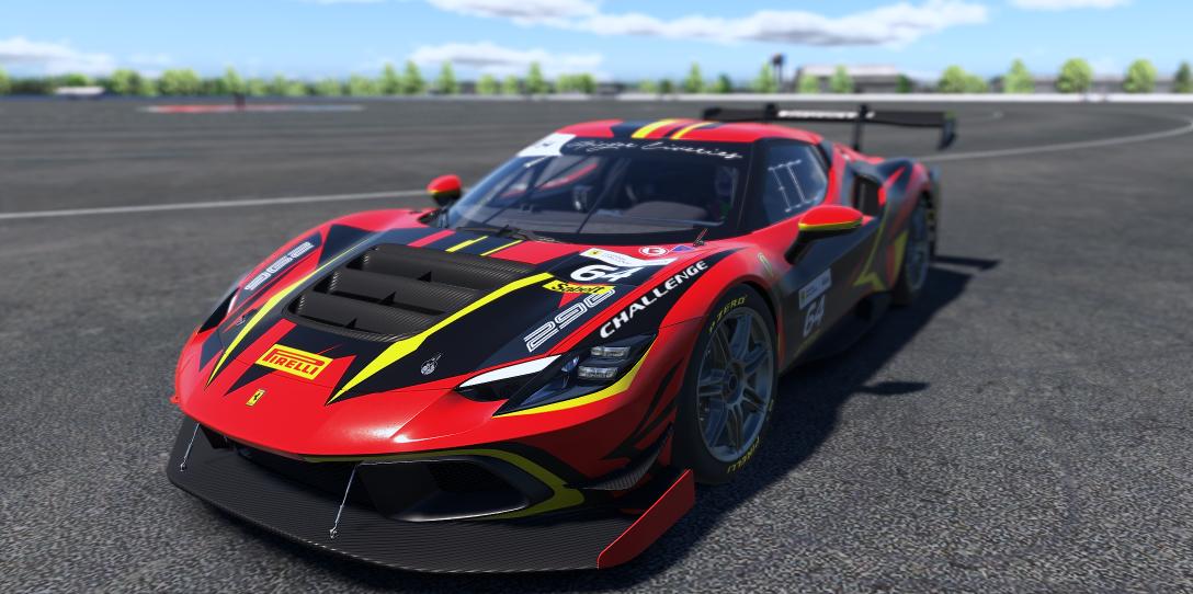 Preview of Ginger Liveries Ferrari 296 Challenge by Rick W.