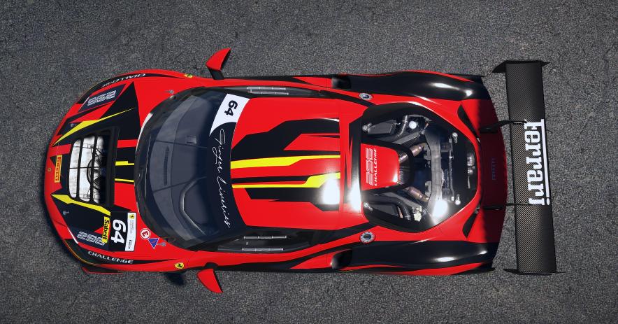 Preview of Ginger Liveries Ferrari 296 Challenge by Rick W.