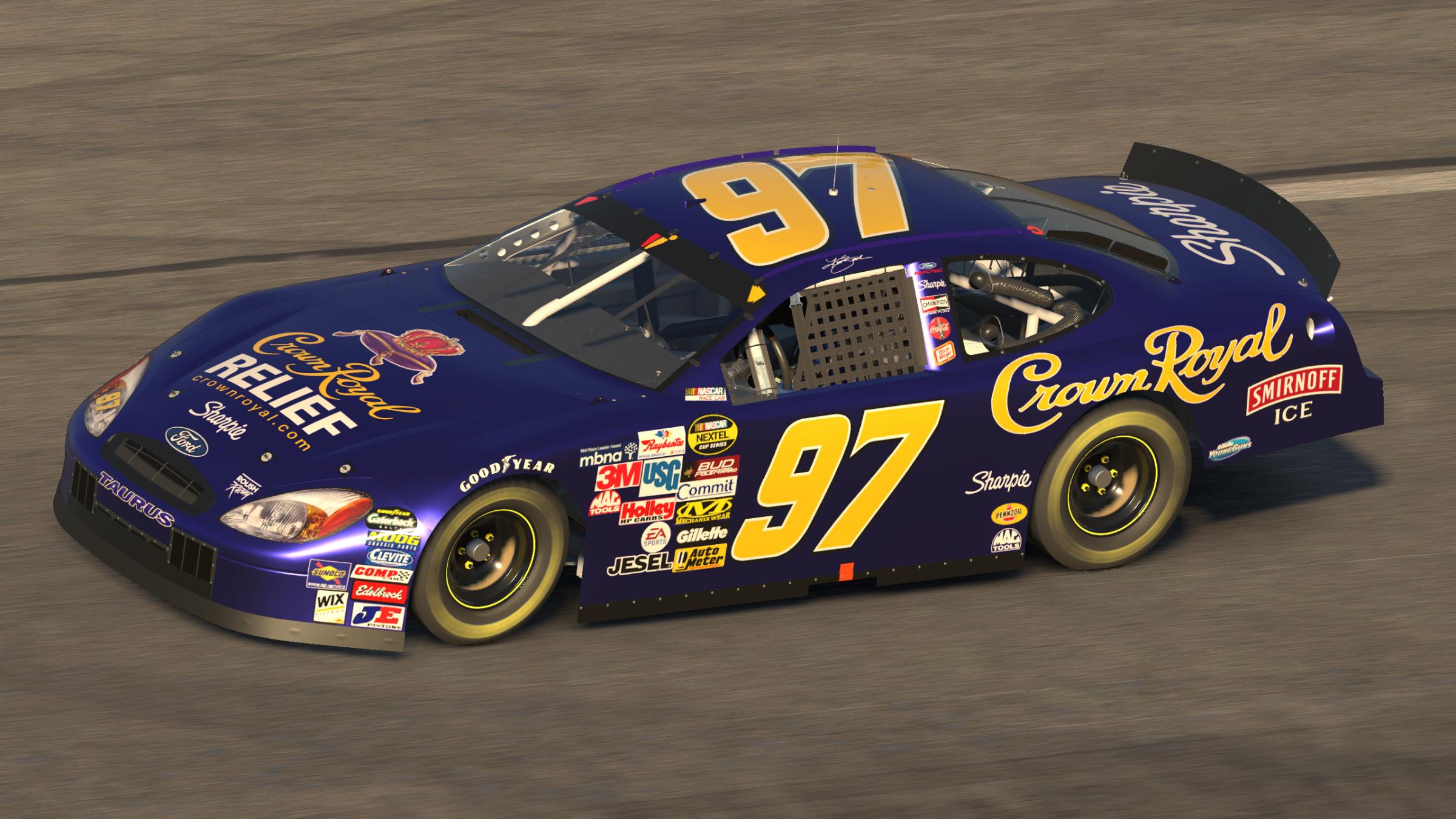 Preview of Kurt Busch #97 2005 Crown Royal RELIEF Ford Taurus by Evan Lach