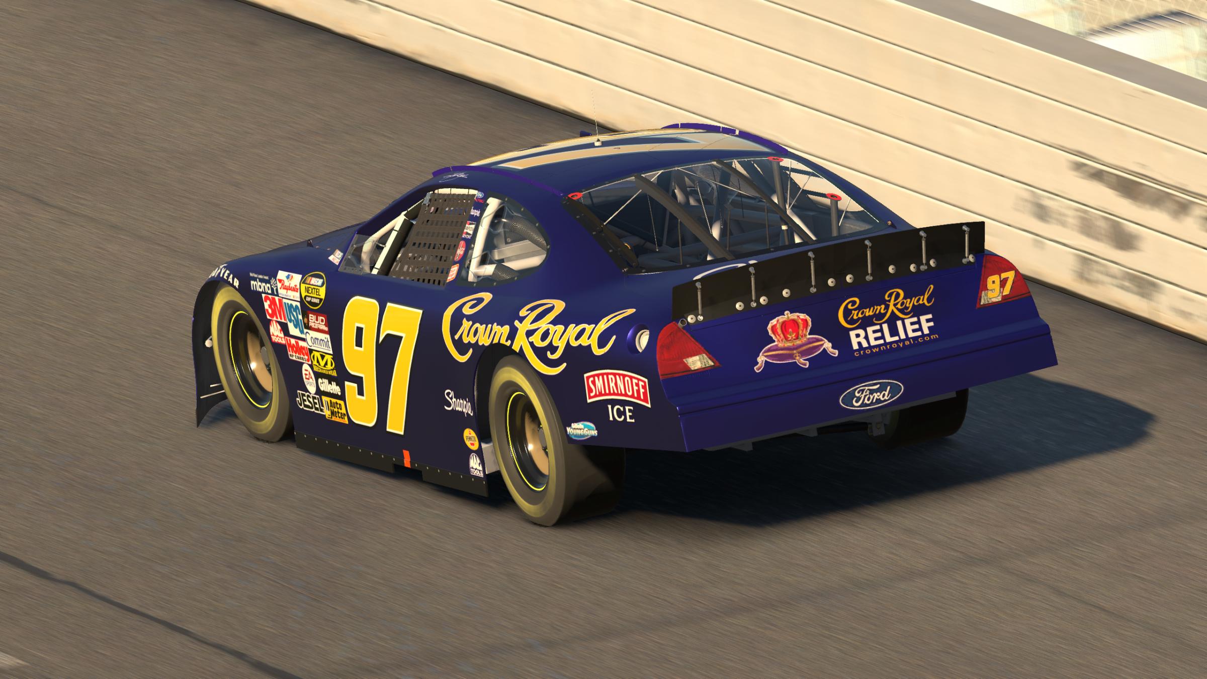 Preview of Kurt Busch #97 2005 Crown Royal RELIEF Ford Taurus by Evan Lach