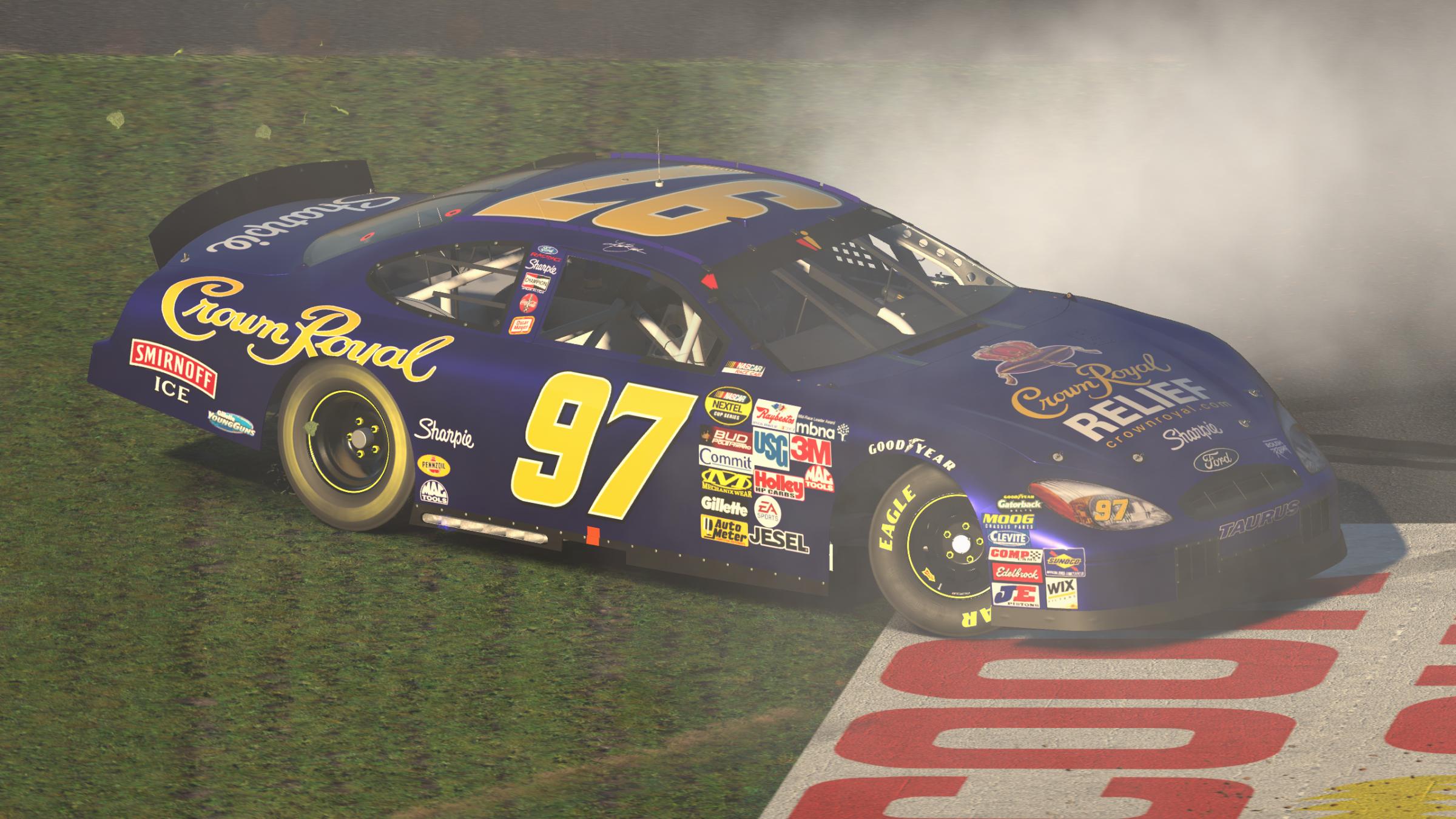 Preview of Kurt Busch #97 2005 Crown Royal RELIEF Ford Taurus by Evan Lach