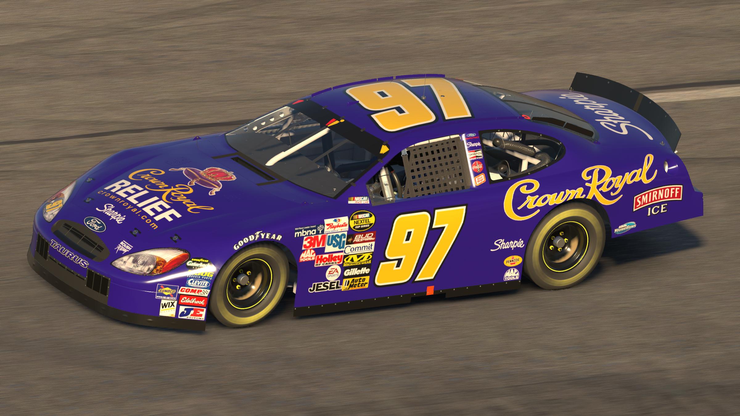 Preview of Kurt Busch 2005 Crown Royal RELIEF Ford Taurus *SIM STAMPED* by Evan Lach