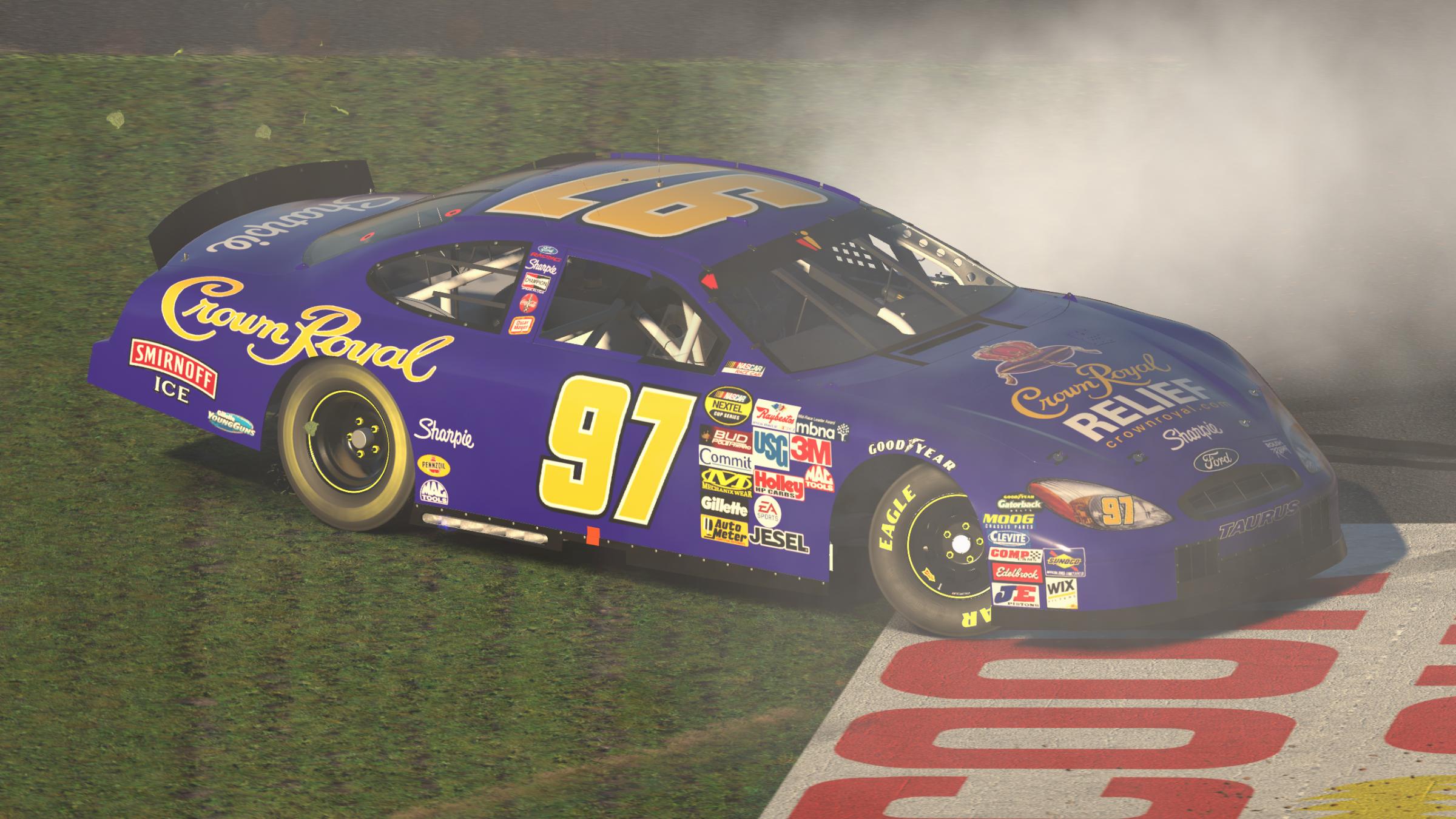 Preview of Kurt Busch 2005 Crown Royal RELIEF Ford Taurus *SIM STAMPED* by Evan Lach