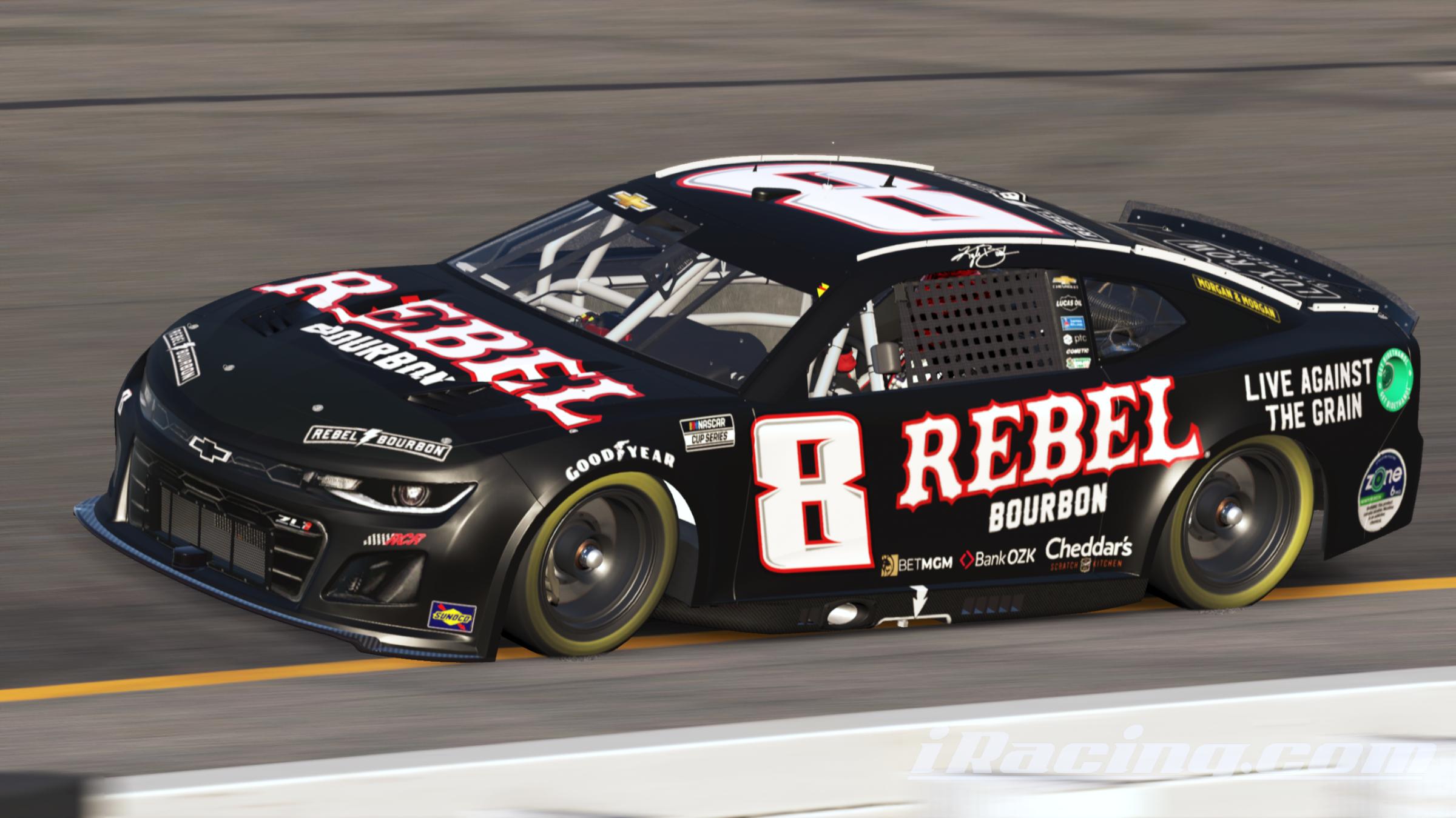 Preview of Kyle Busch 2025 Rebel Bourbon Black (Sim #) by Gary P.