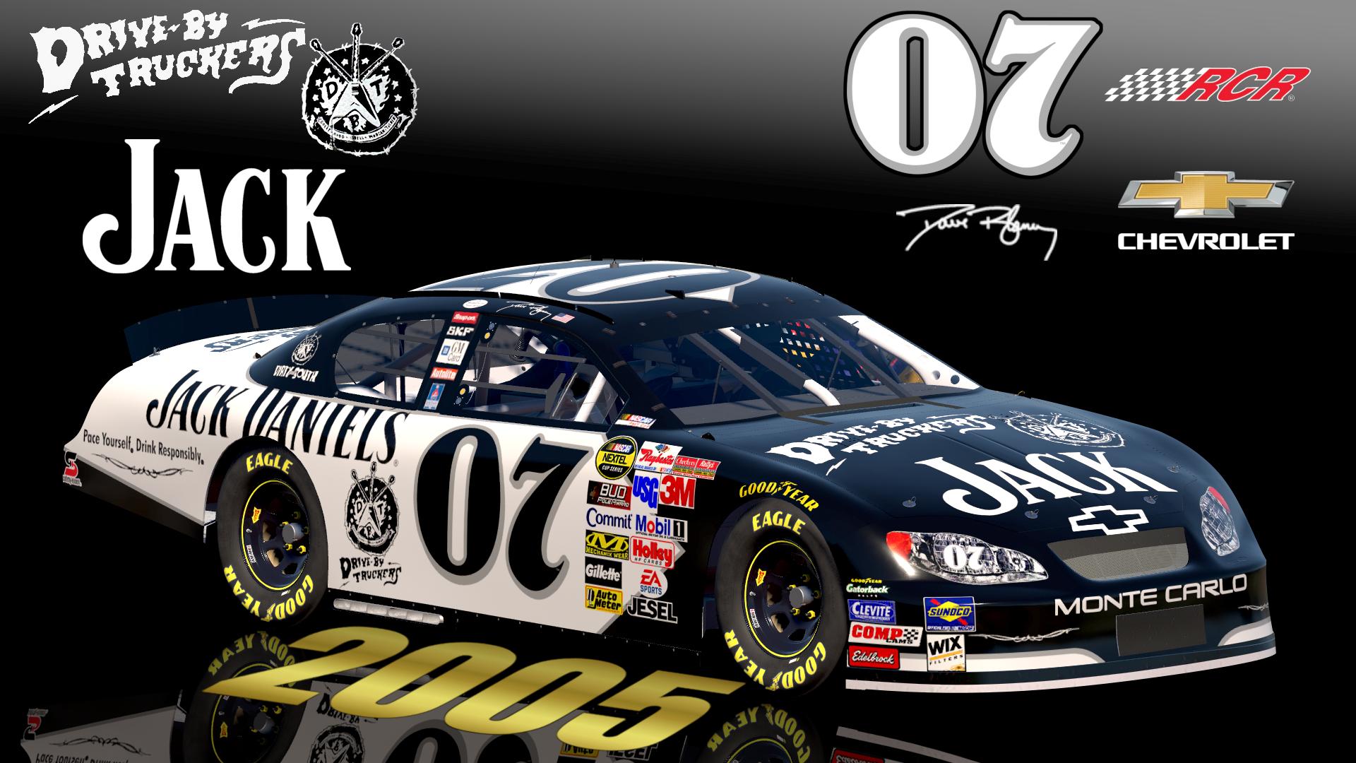 Preview of 2005 #07 Dave Blaney Jack Daniels Drive By Truckers Chevrolet Monte Carlo Sim Stamped Number by Christian Budd
