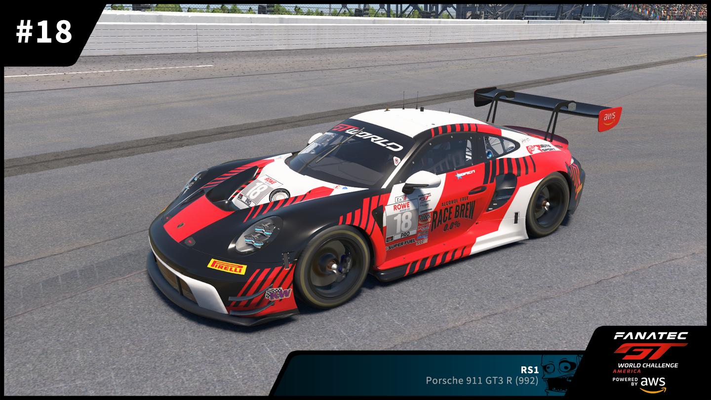 Preview of #18 RS1 Porsche 911 GT3 R (992) 2025 GT World Challenge America by Zack W Gould