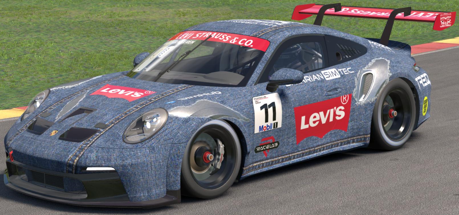 Preview of Porsche 992 Cup Levis ripped jeans by Dennis Van Der Meeren