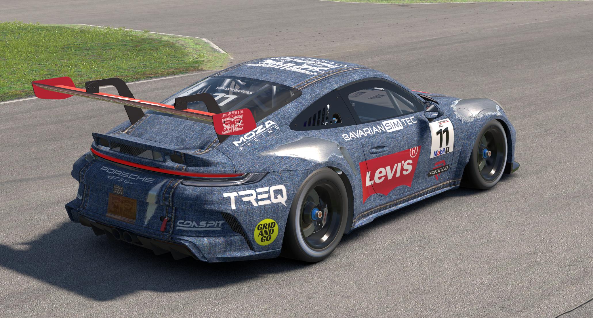 Preview of Porsche 992 Cup Levis ripped jeans by Dennis Van Der Meeren