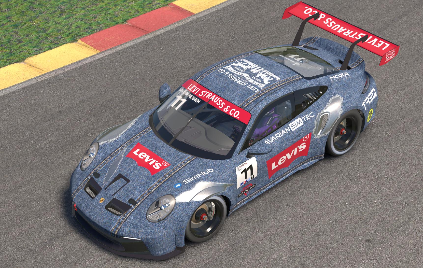 Preview of Porsche 992 Cup Levis ripped jeans by Dennis Van Der Meeren