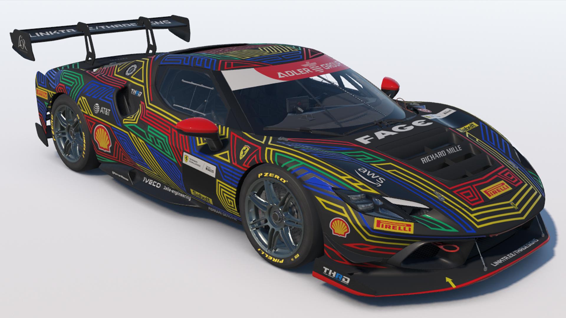 Preview of Line Art Ferrari 296 Challenge by Tilen Horvat