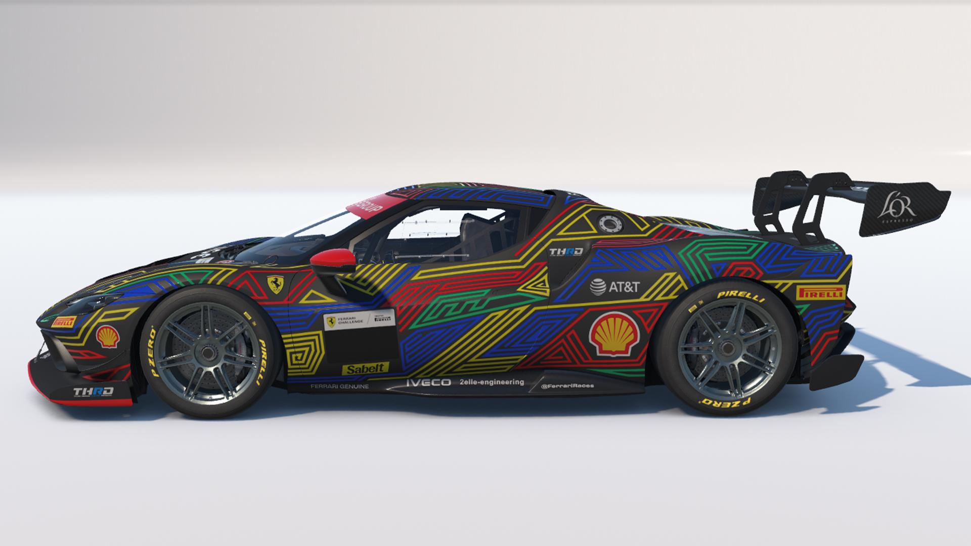 Preview of Line Art Ferrari 296 Challenge by Tilen Horvat