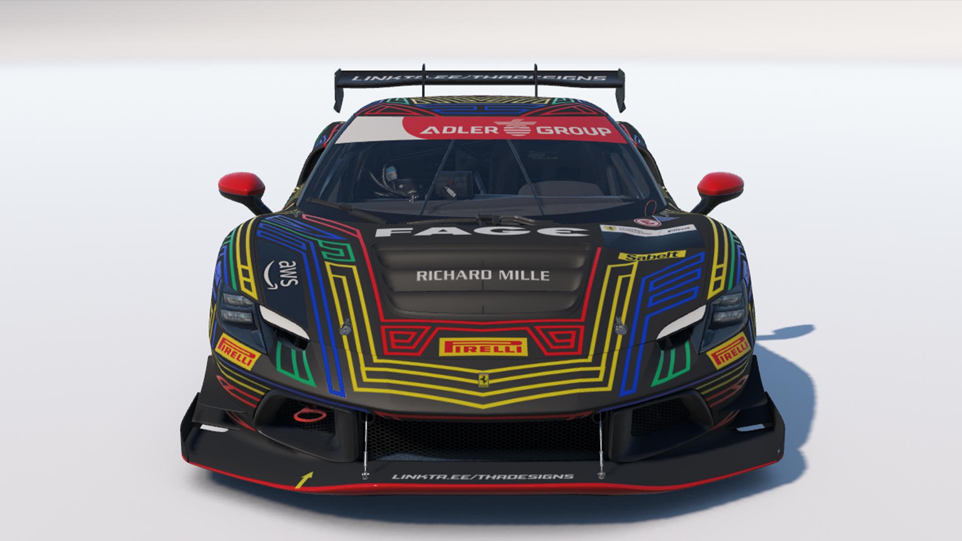 Preview of Line Art Ferrari 296 Challenge by Tilen Horvat