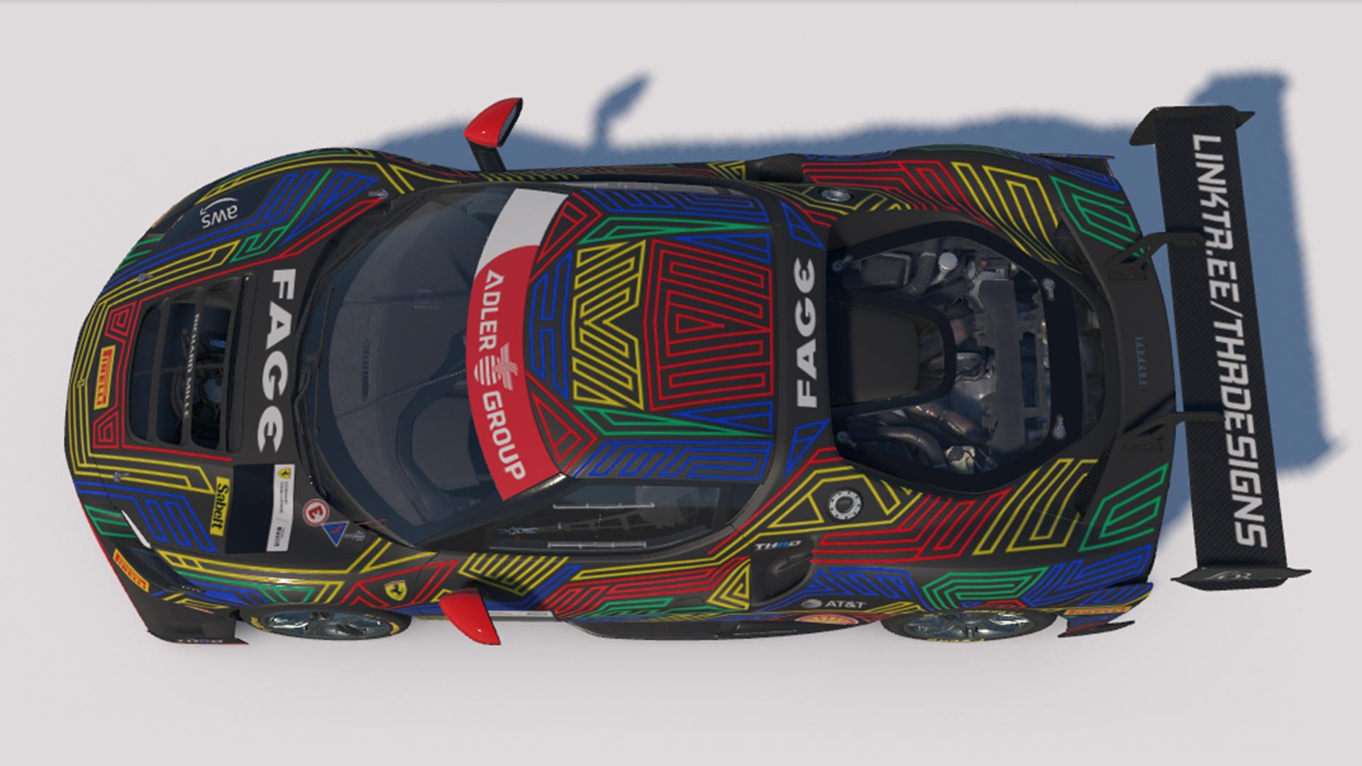 Preview of Line Art Ferrari 296 Challenge by Tilen Horvat