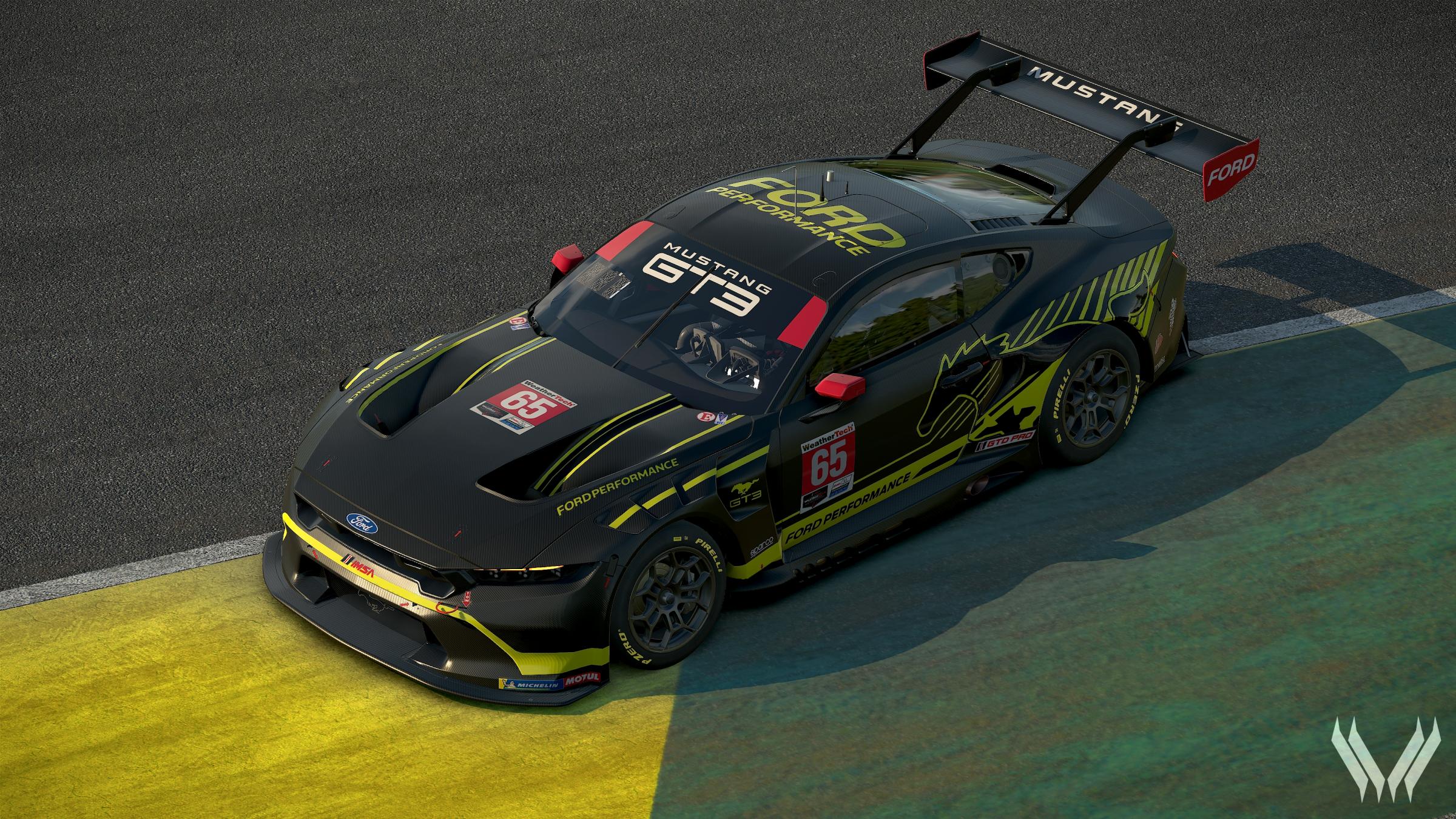 Preview of "Liquid Carbon" Ford Mustang GT3 #65 by Max Monta&ntilde;o