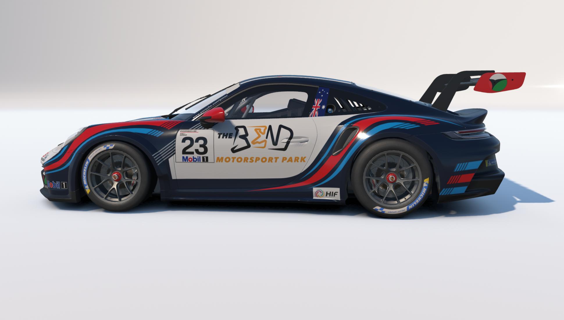 Preview of Samer Shahin Car #23 GP Elite team - 2025 Porsche Mobil1 Supercup by Keith Archer