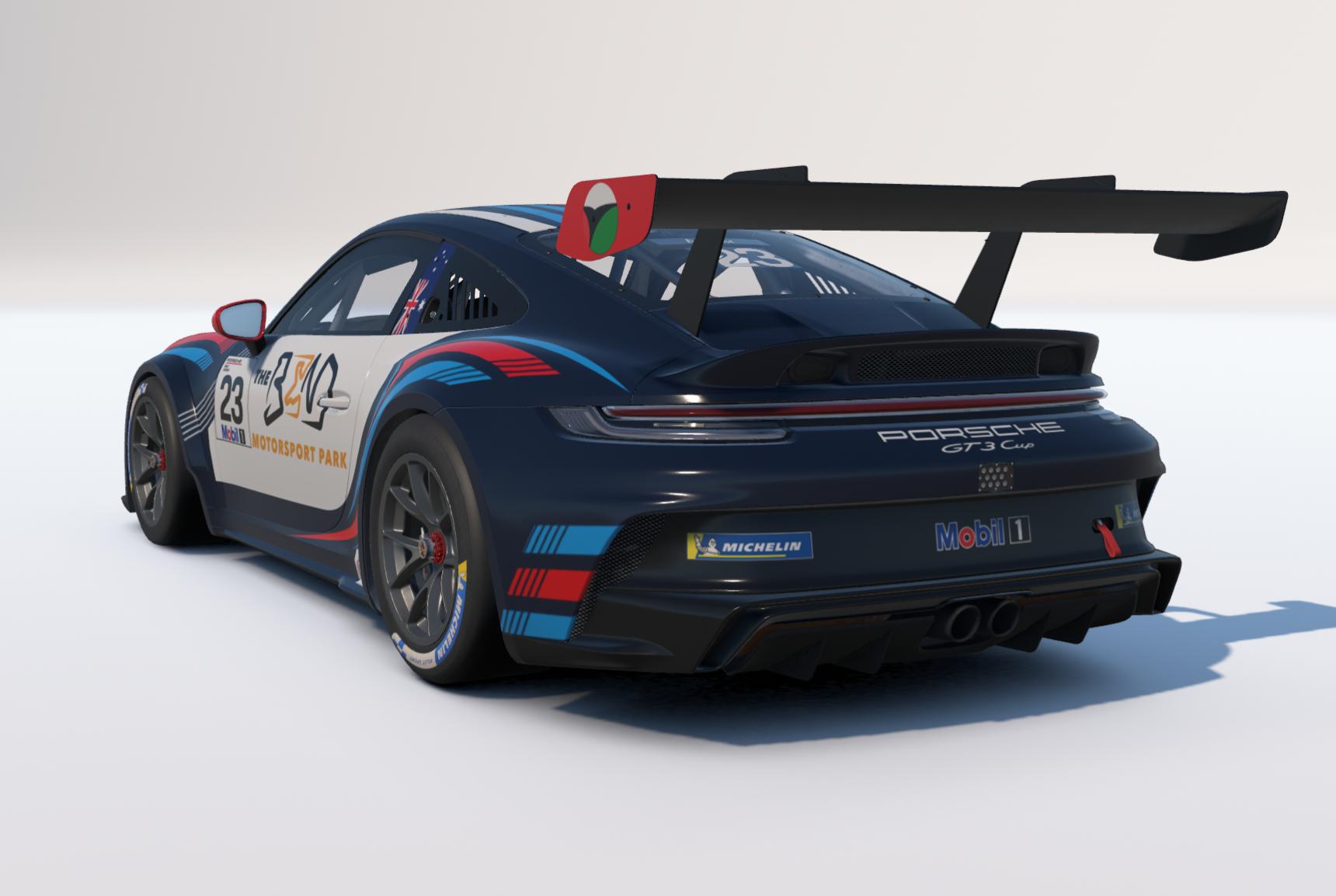 Preview of Samer Shahin Car #23 GP Elite team - 2025 Porsche Mobil1 Supercup by Keith Archer