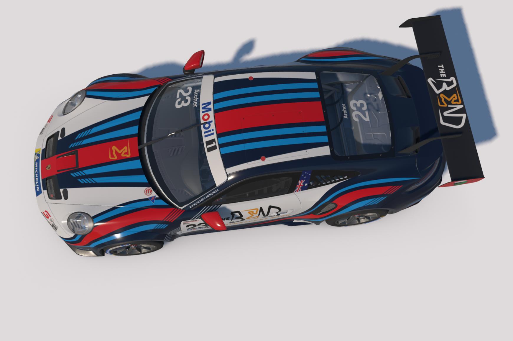 Preview of Samer Shahin Car #23 GP Elite team - 2025 Porsche Mobil1 Supercup by Keith Archer