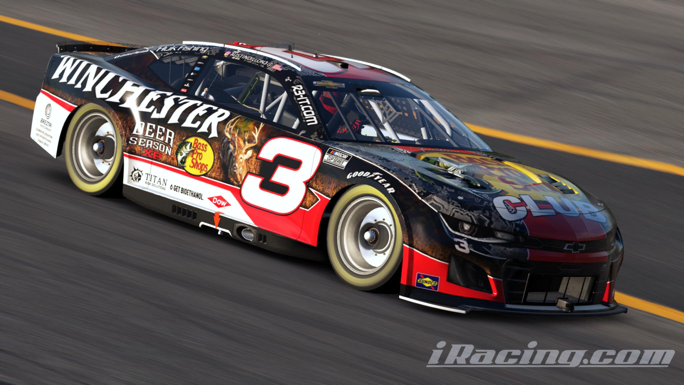 Preview of Austin Dillon 2025 Bass Pro/Winchester Richmond (Sim #) by Gary P.