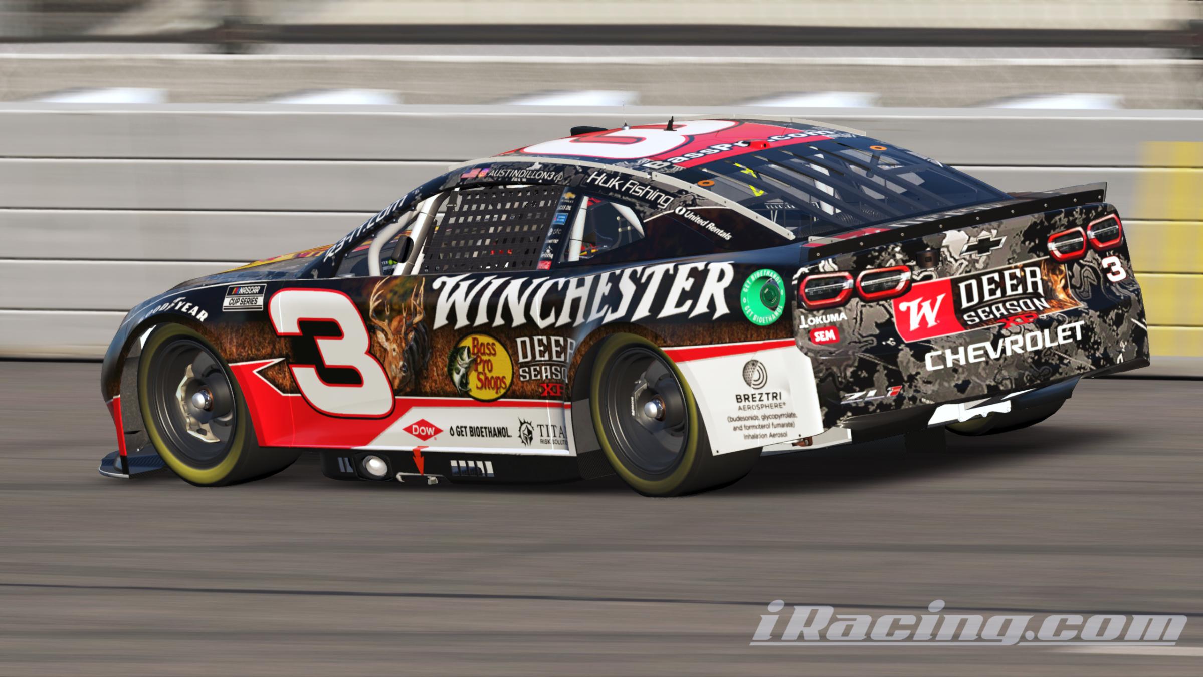 Preview of Austin Dillon 2025 Bass Pro/Winchester Richmond (Sim #) by Gary P.