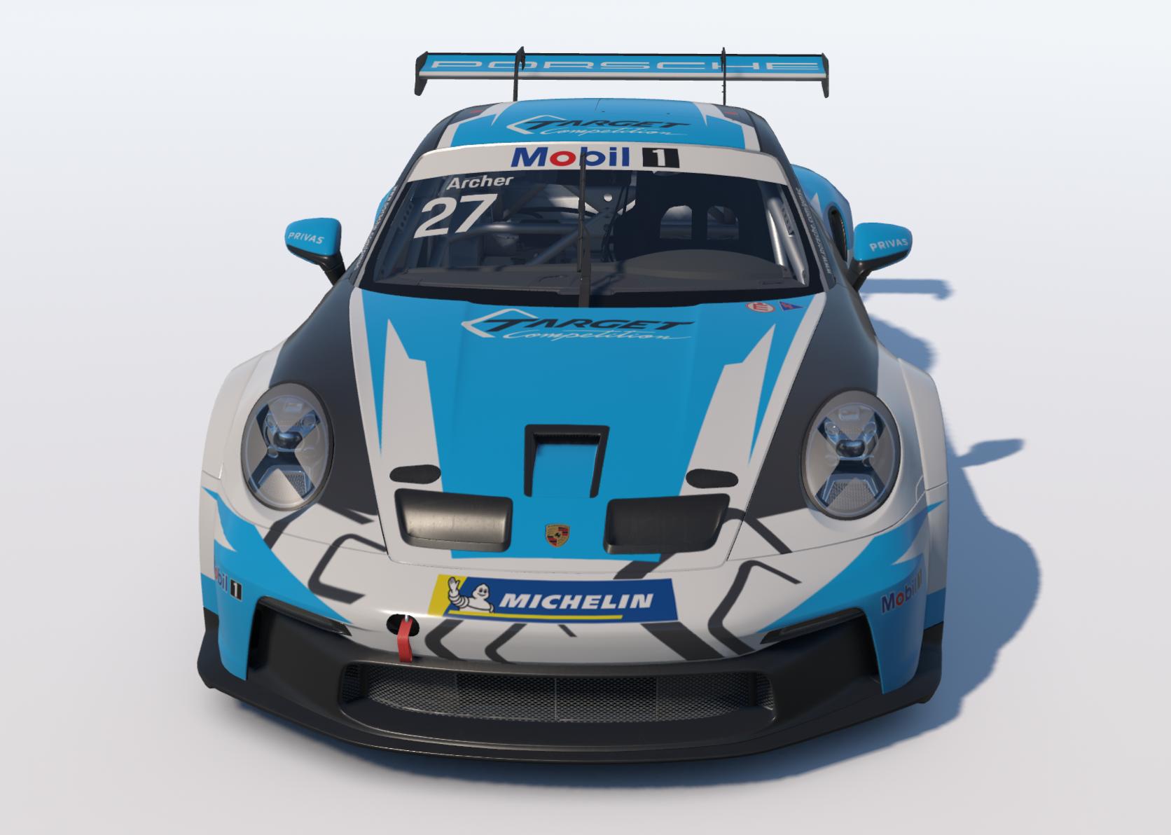 Preview of Alexander Tauscher Car #27 Target Competition - 2025 Porsche Mobil1 Supercup by Keith Archer
