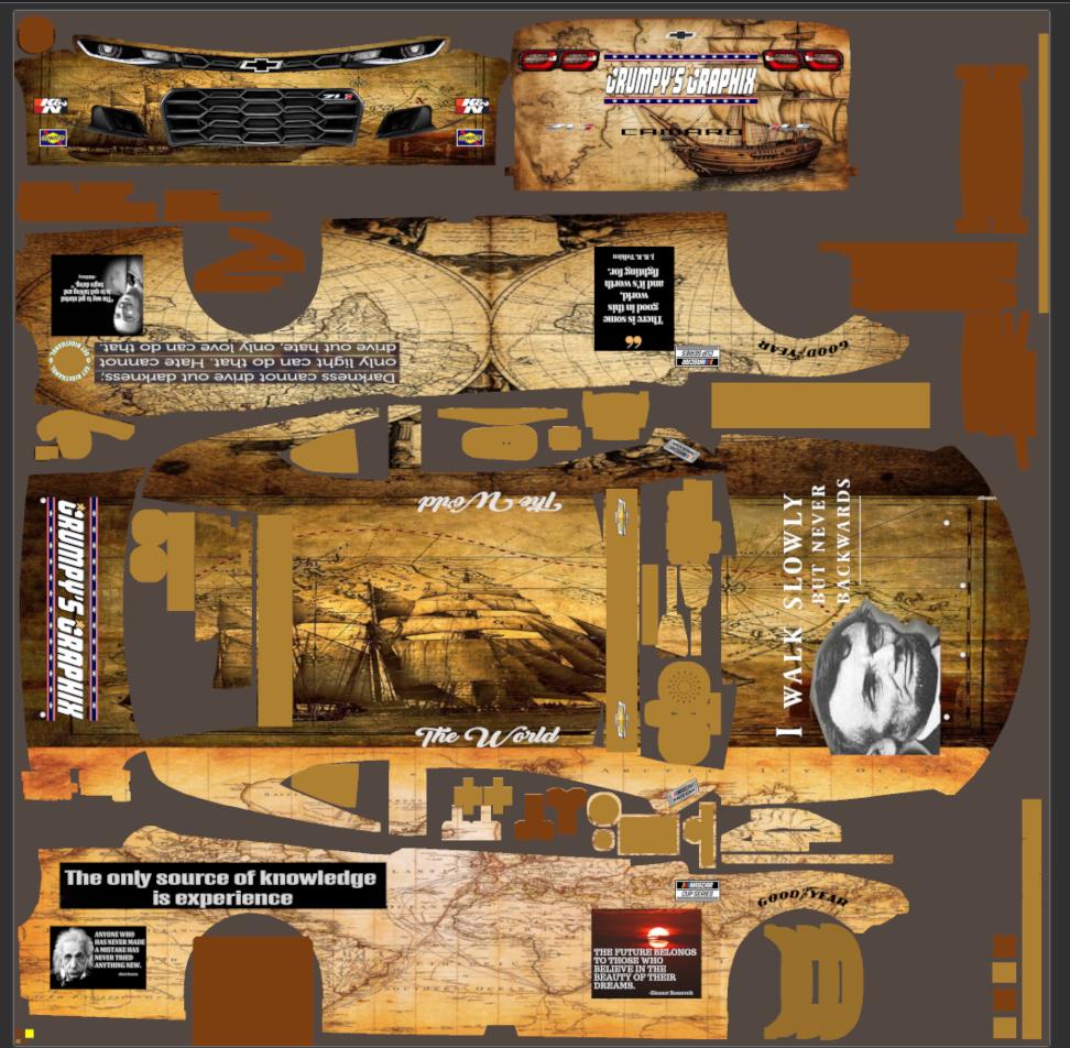 Preview of world map Chevrolet Camaro ZL1 Gen 6 by Jeffrey H.