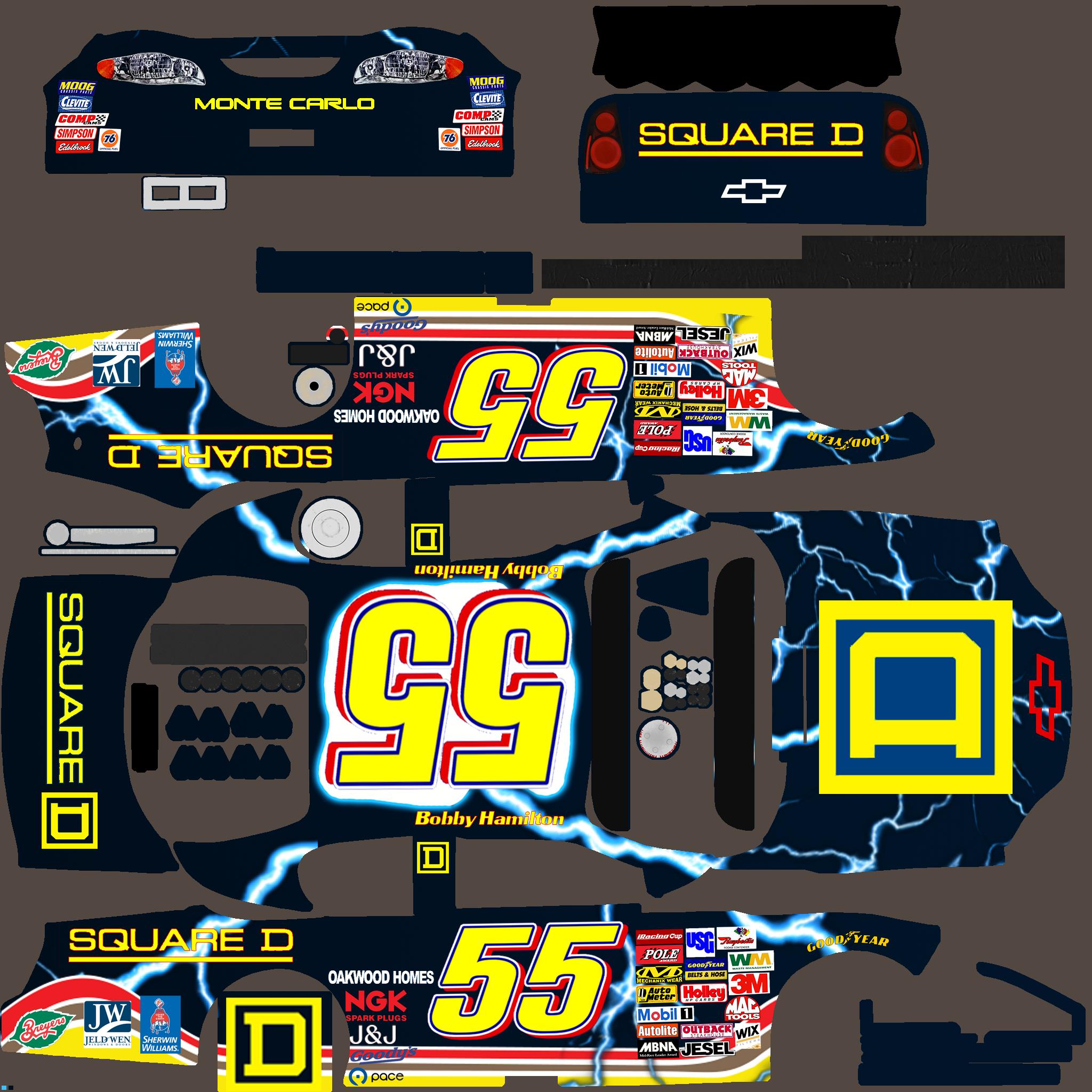 Preview of Bobby Hamilton - Lightning Square D - 2001 All Star by Jarrod Trainor