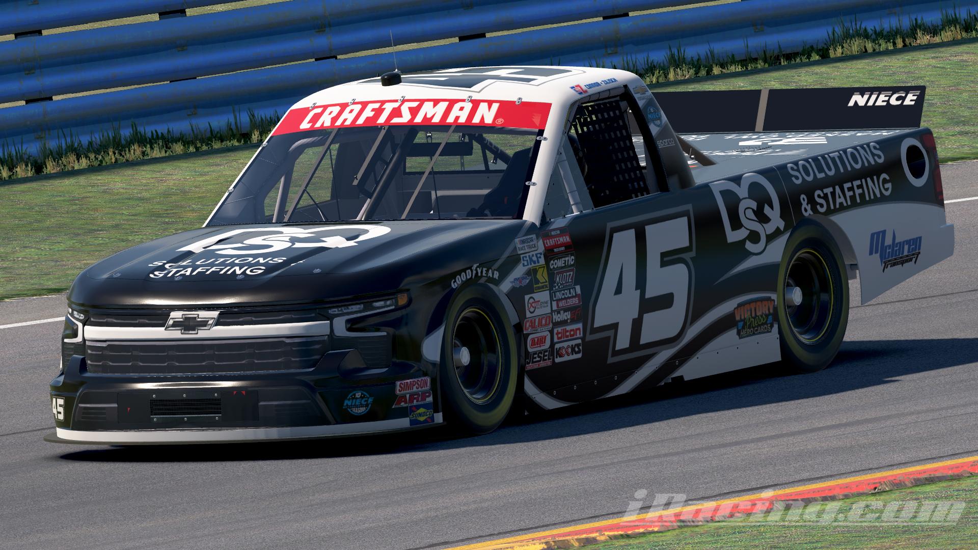 Preview of 2025 Connor Zilisch DQS Solutions & Staffing Chevrolet Silverado RST by Leighton B Sibille